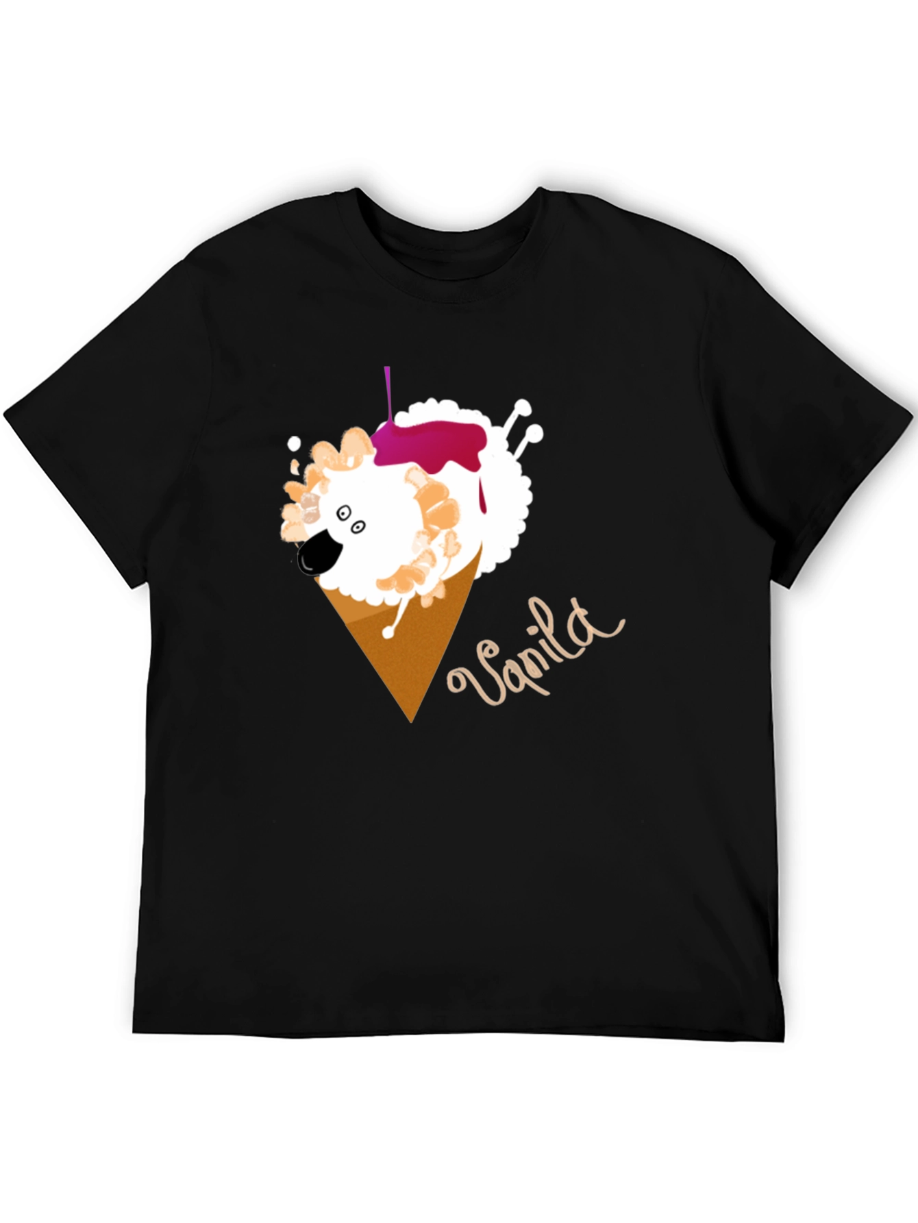 Vanilla Sheep Cone T-Shirt - Unique Graphic Tee