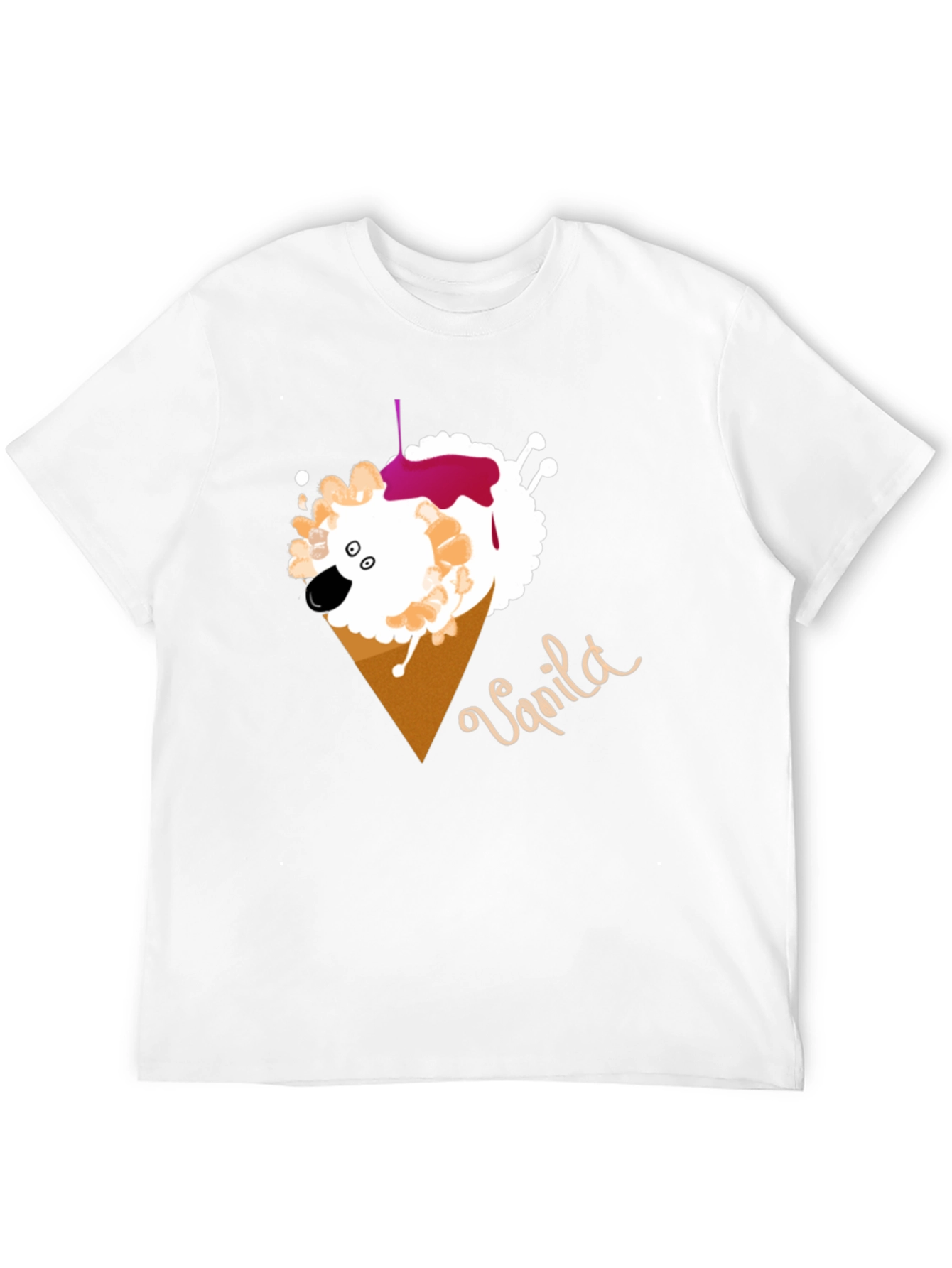 Vanilla Sheep Cone T-Shirt - Unique Graphic Tee
