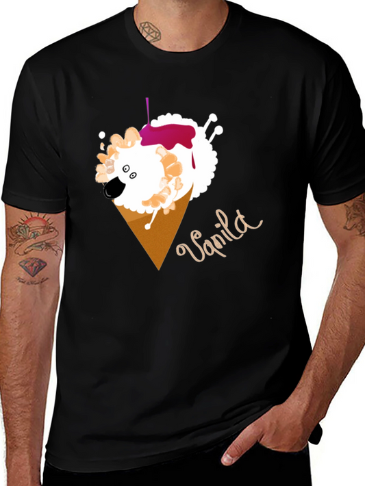 Vanilla Sheep Cone T-Shirt - Unique Graphic Tee