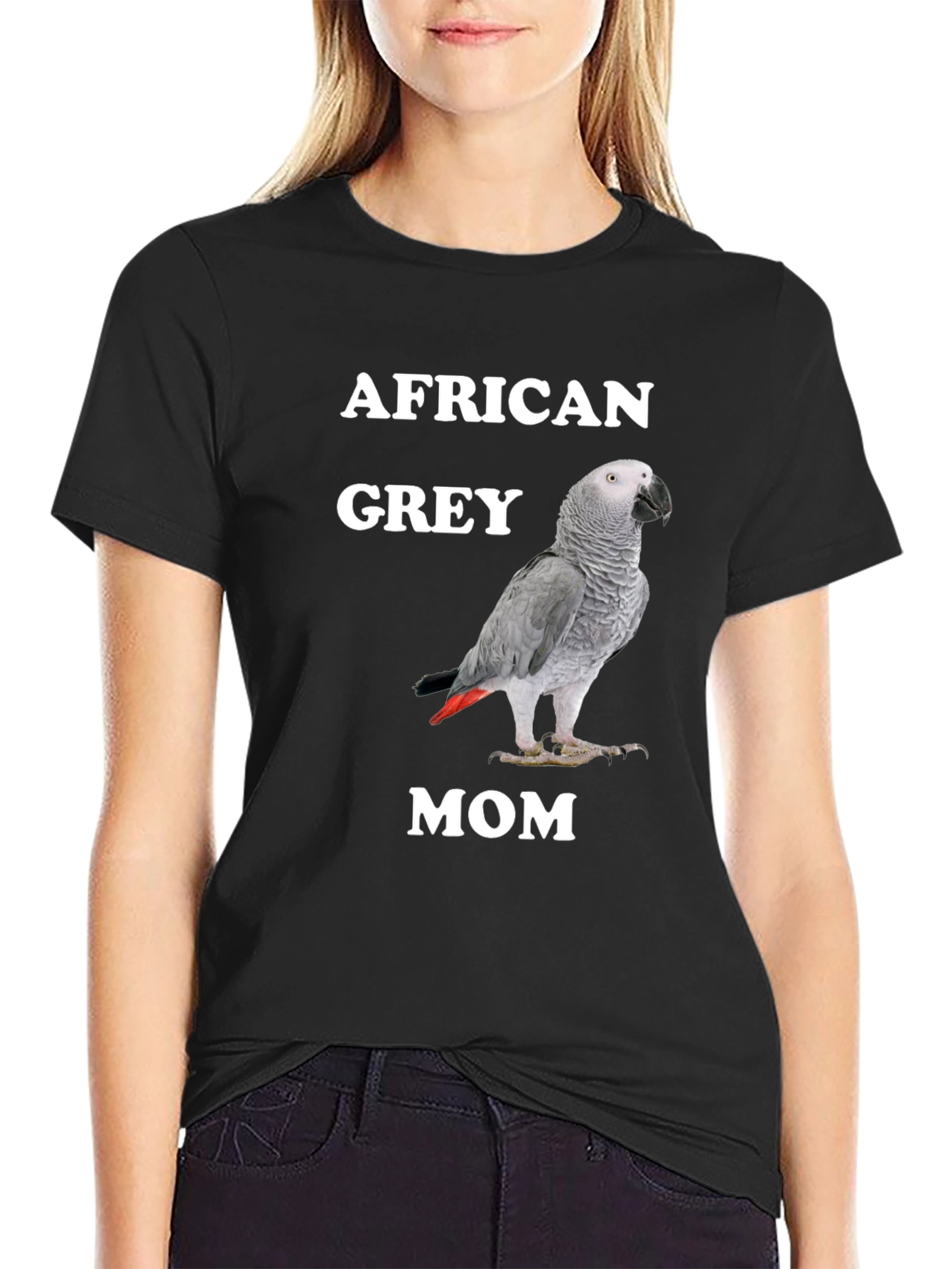 African Grey Mom Parrot T-Shirt