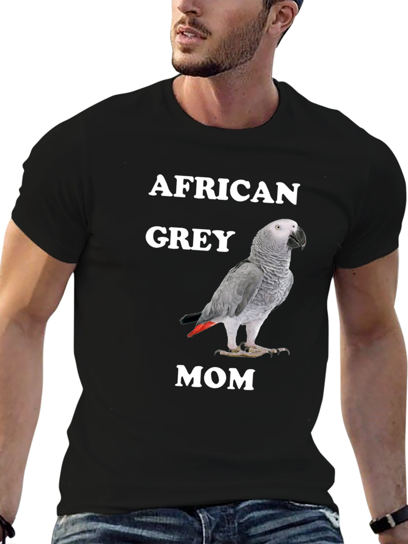 African Grey Mom Parrot T-Shirt