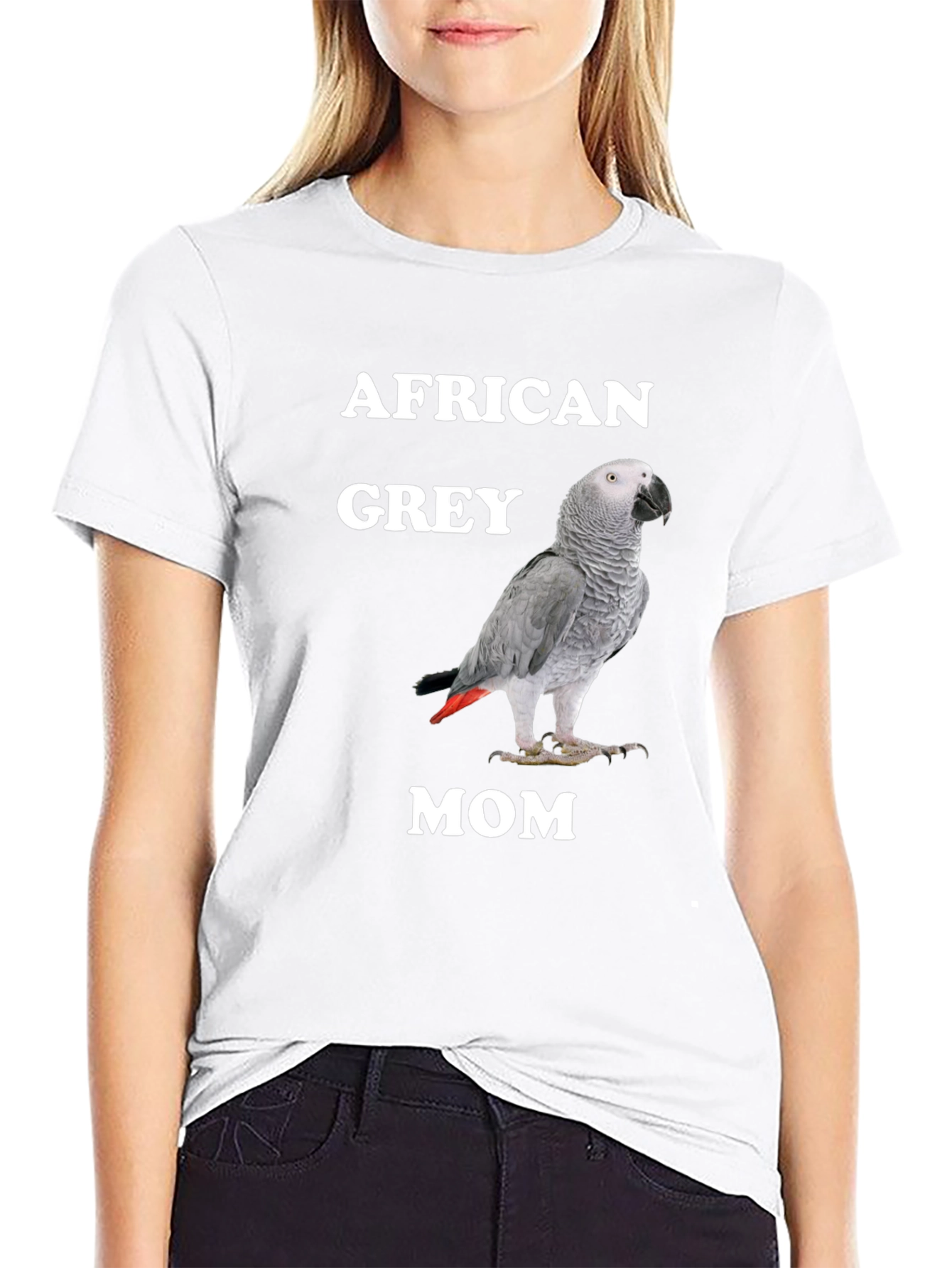 African Grey Mom Parrot T-Shirt
