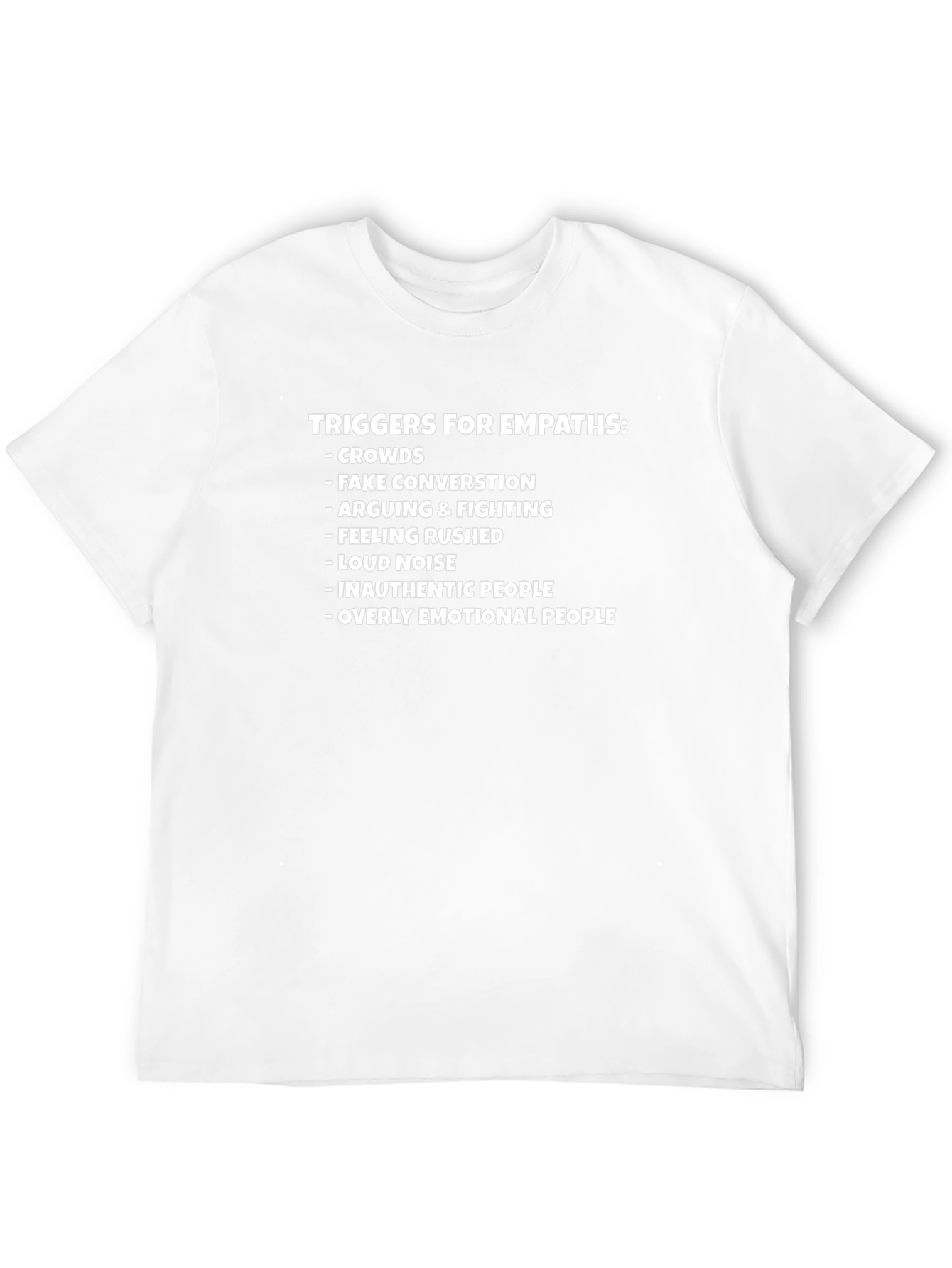Empath Trigger List Black T-Shirt