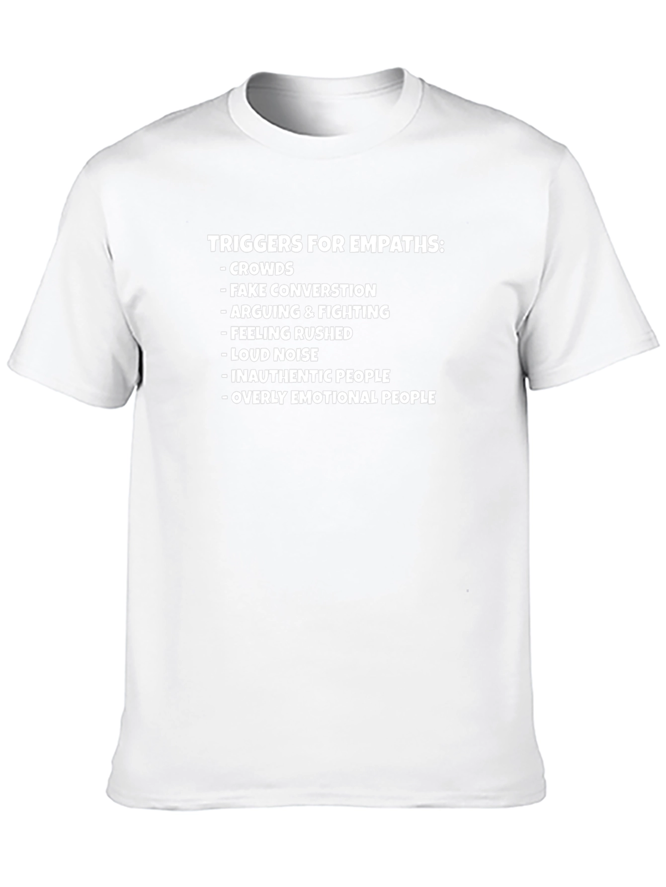 Empath Trigger List Black T-Shirt