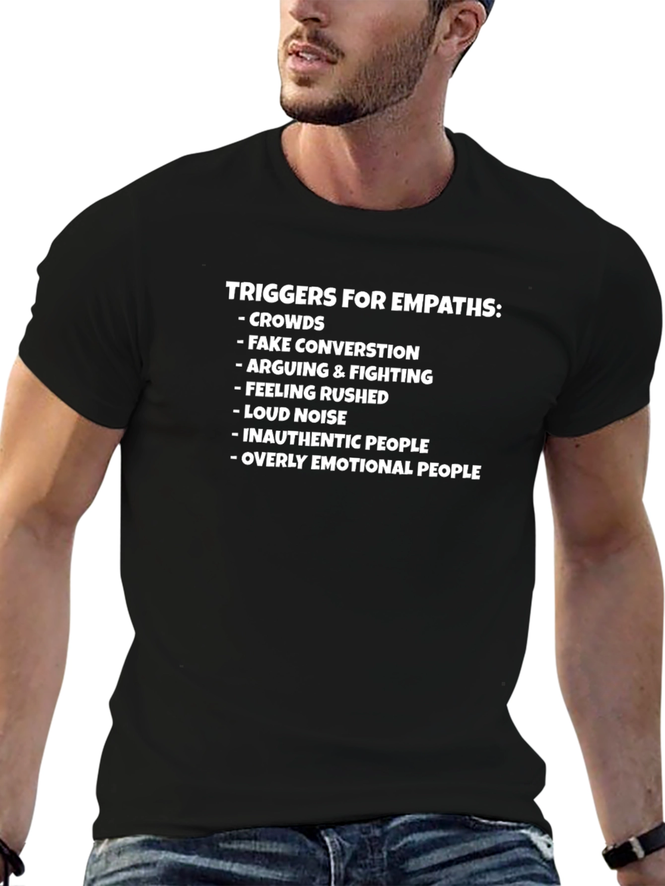 Empath Trigger List Black T-Shirt