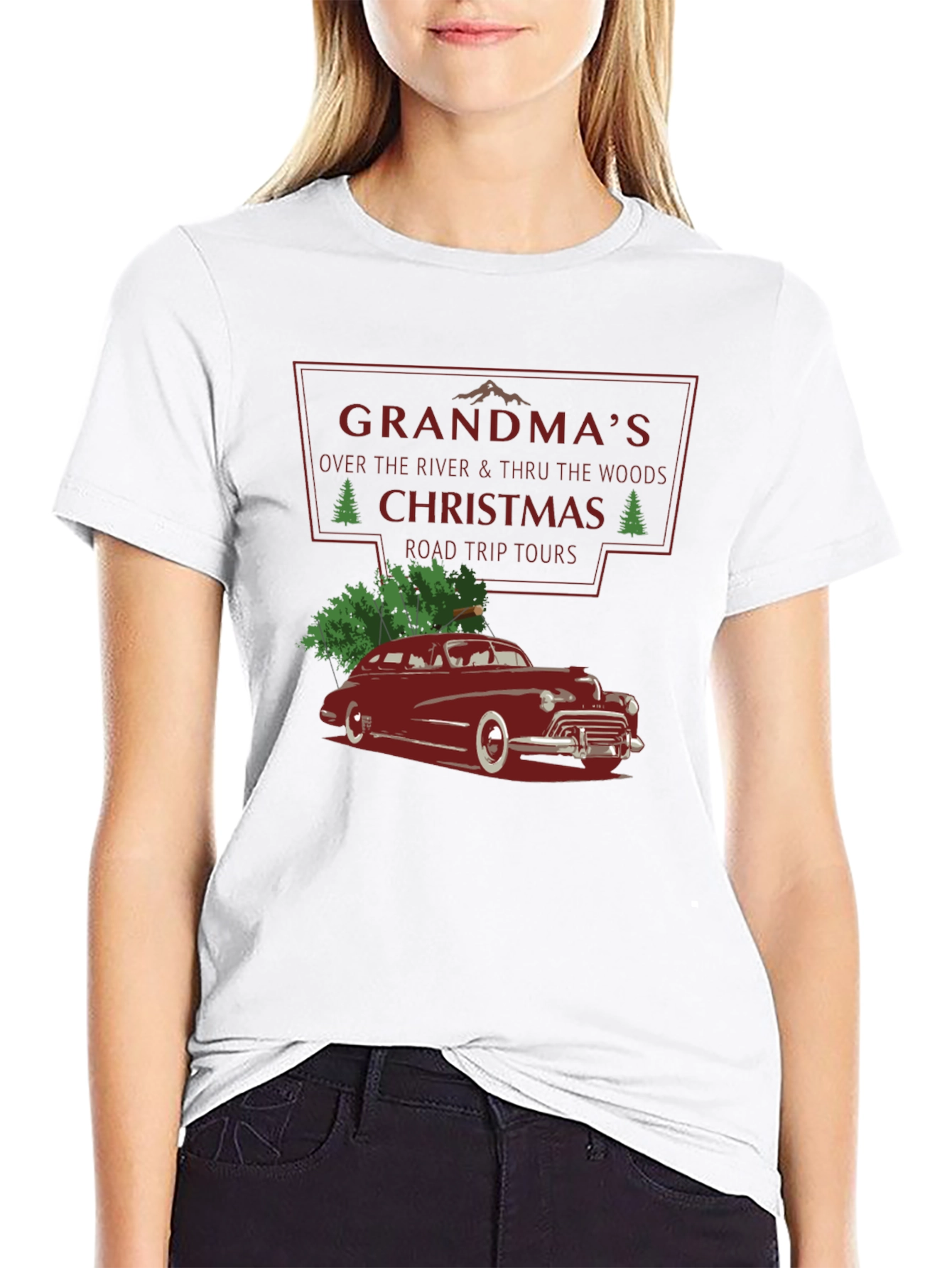 Grandmas Christmas Road Trip T-Shirt