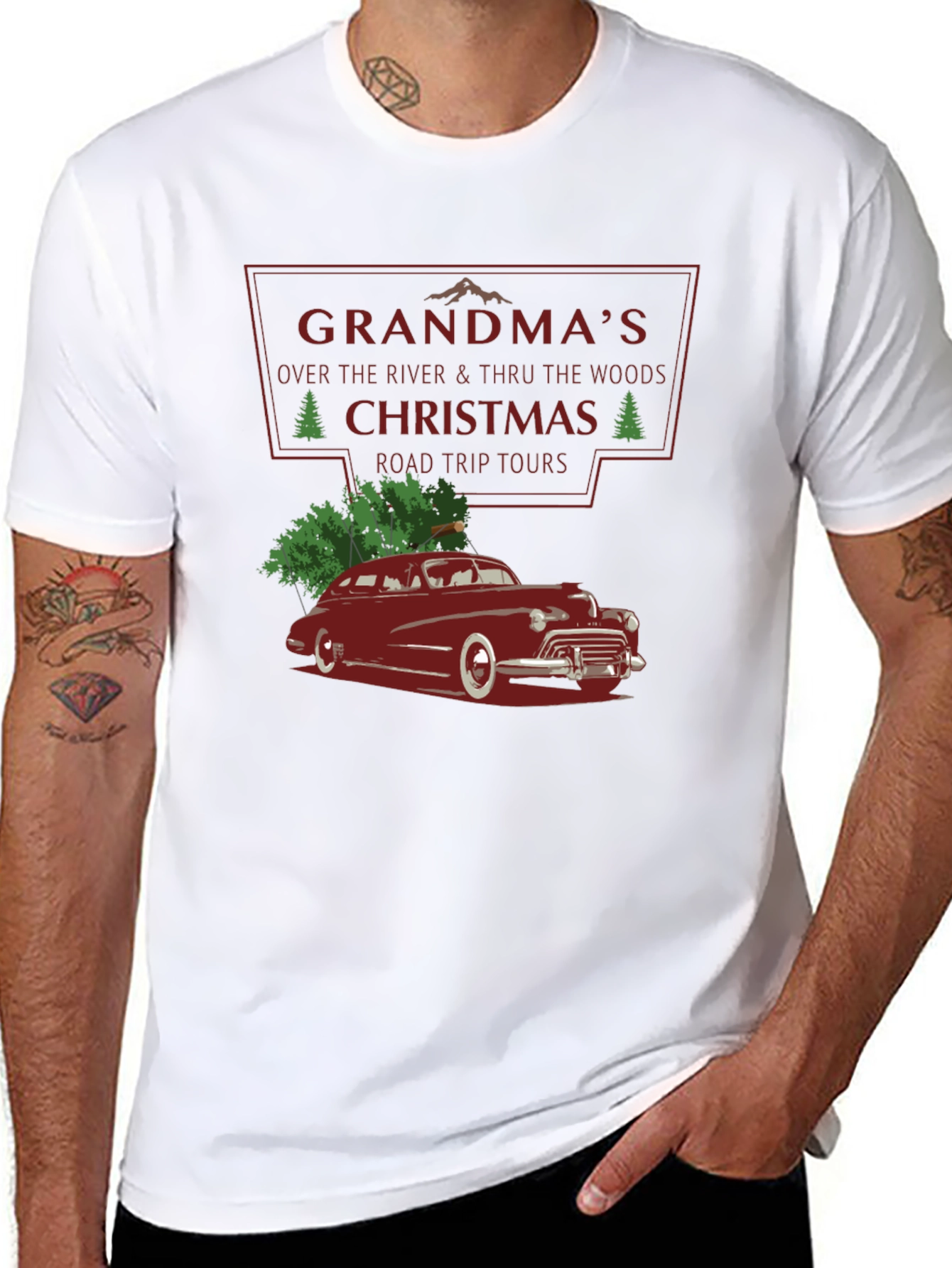 Grandmas Christmas Road Trip T-Shirt