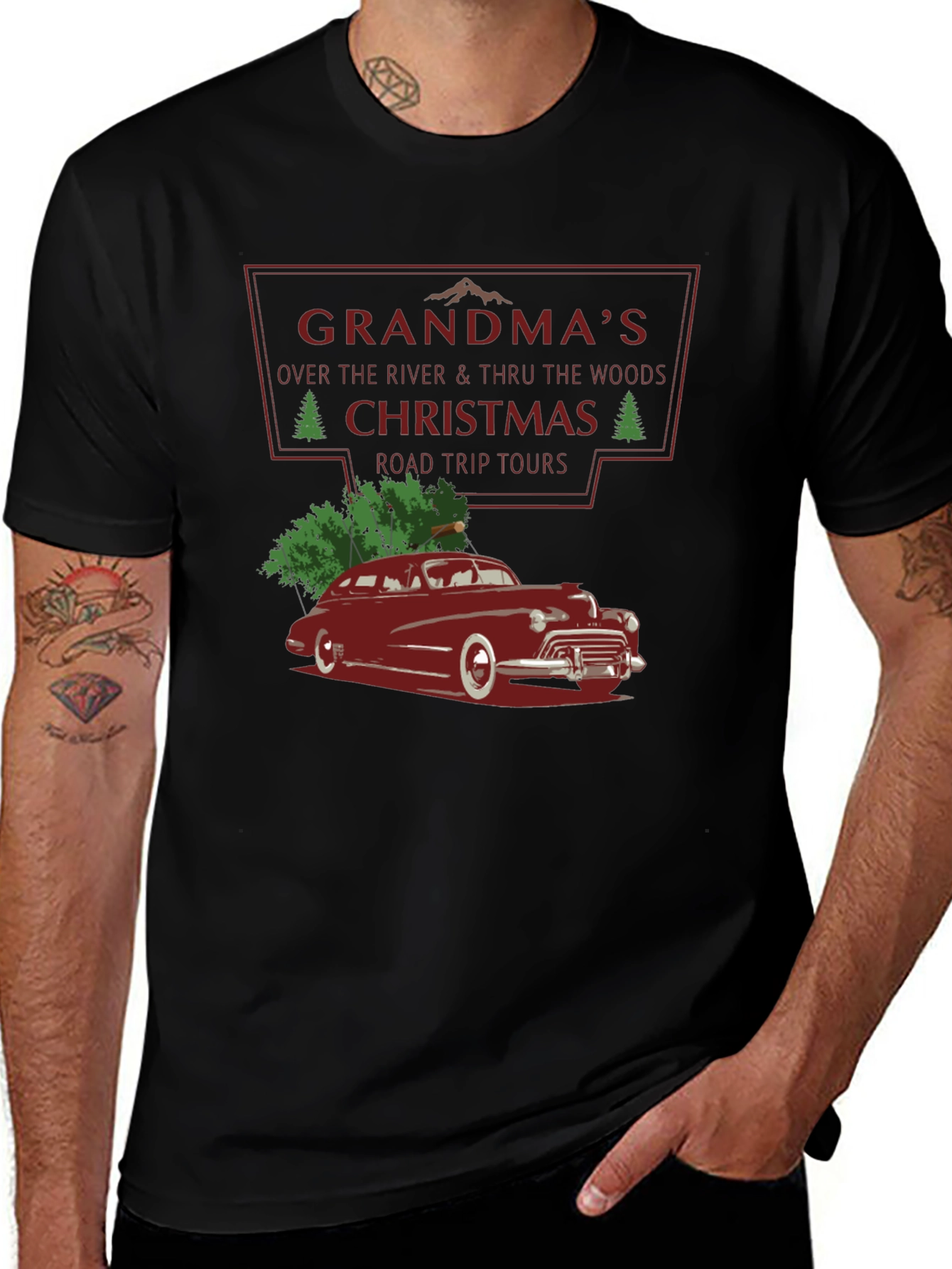 Grandmas Christmas Road Trip T-Shirt