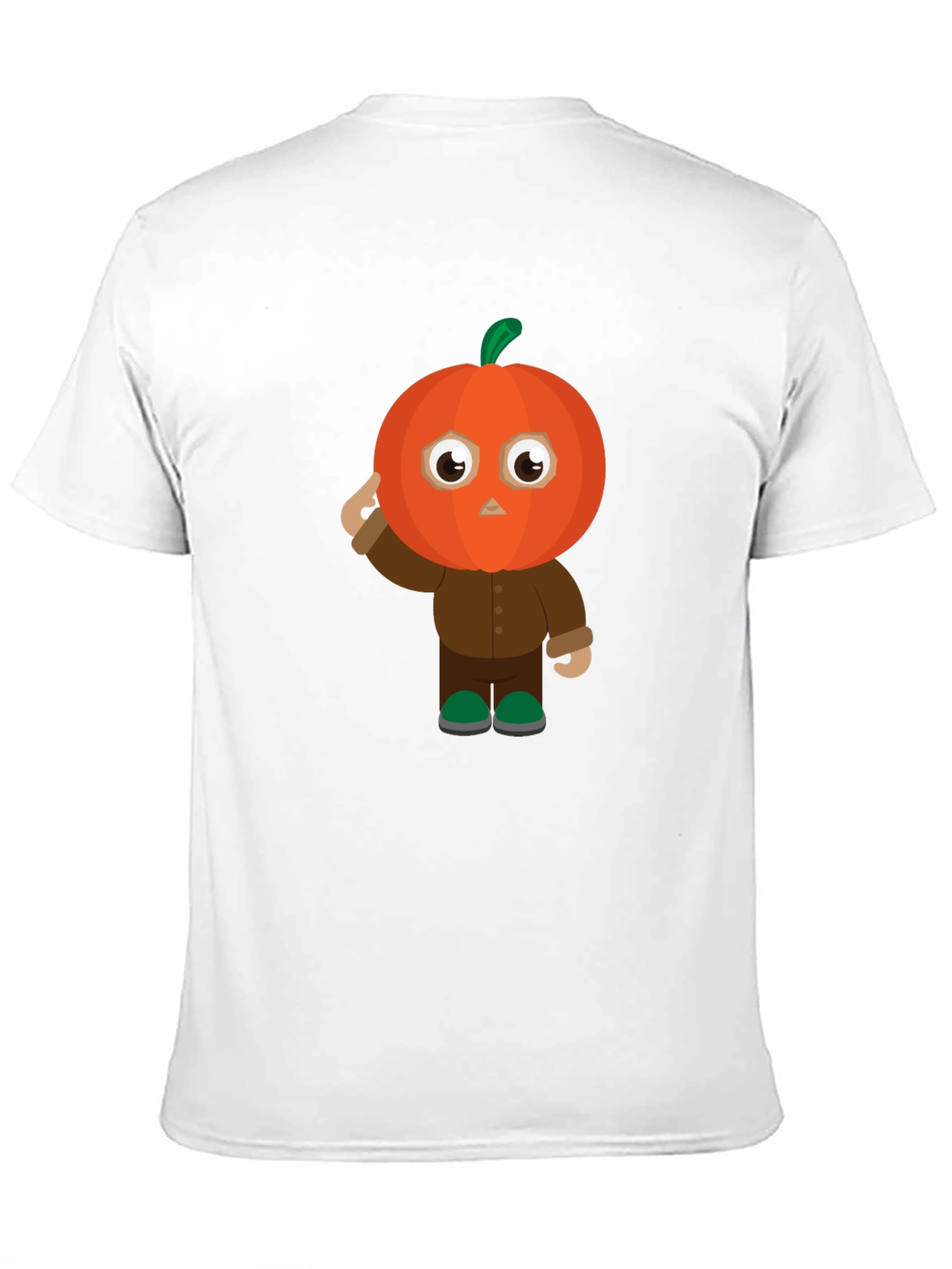 Pumpkin Character Black T-Shirt