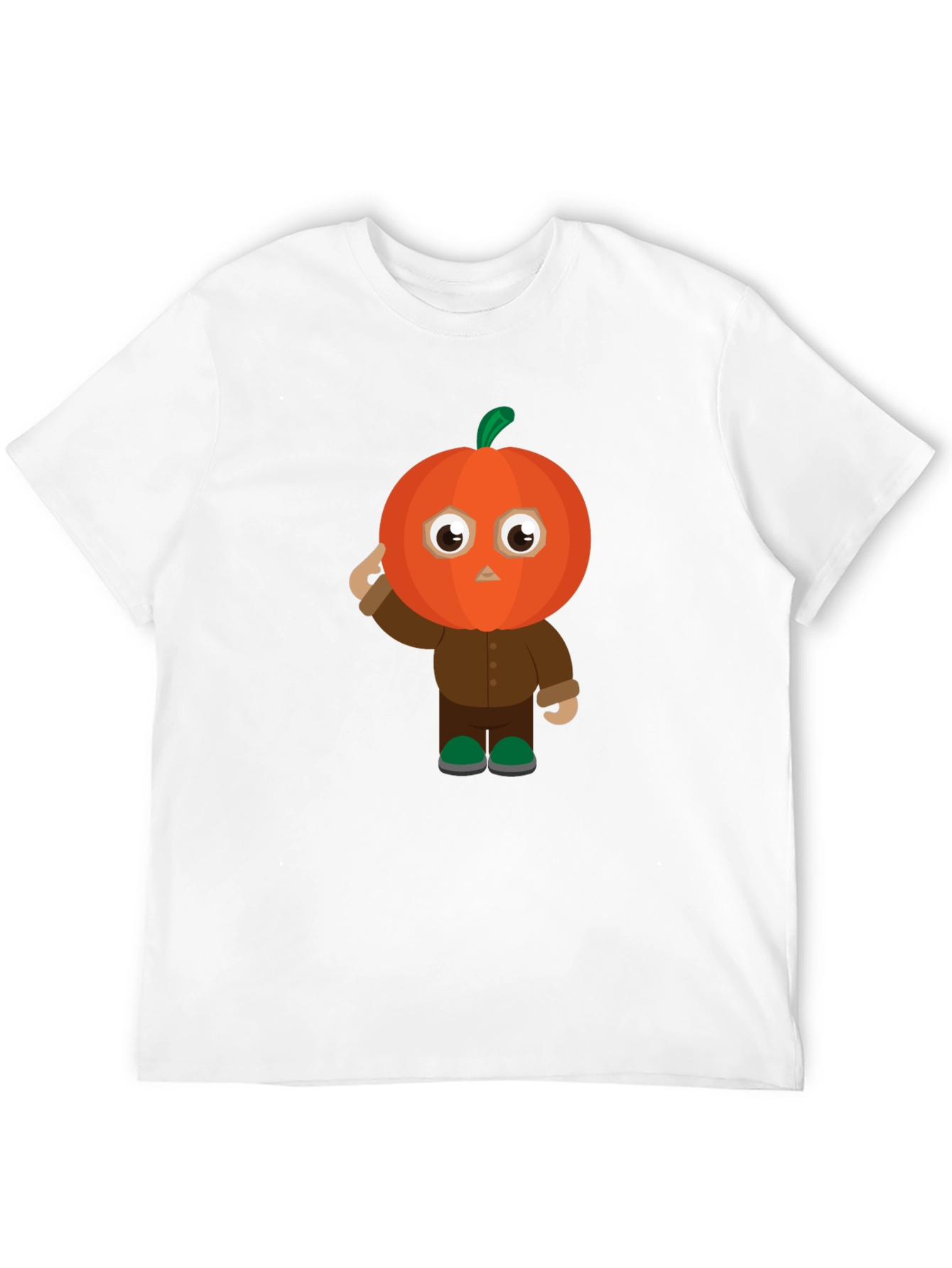 Pumpkin Character Black T-Shirt