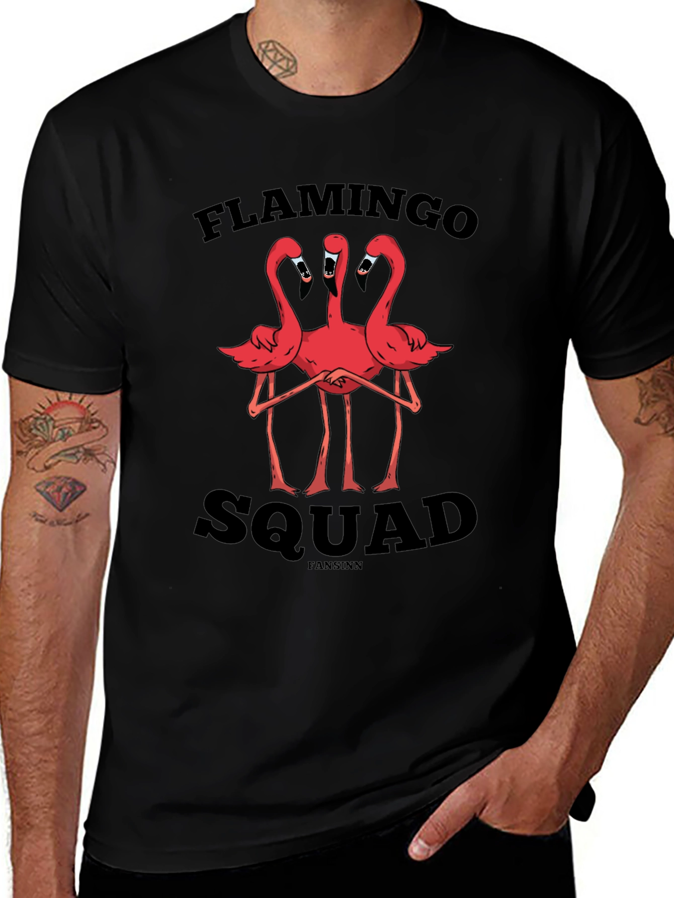 Flamingo Squad Graphic Tee - Unique Design