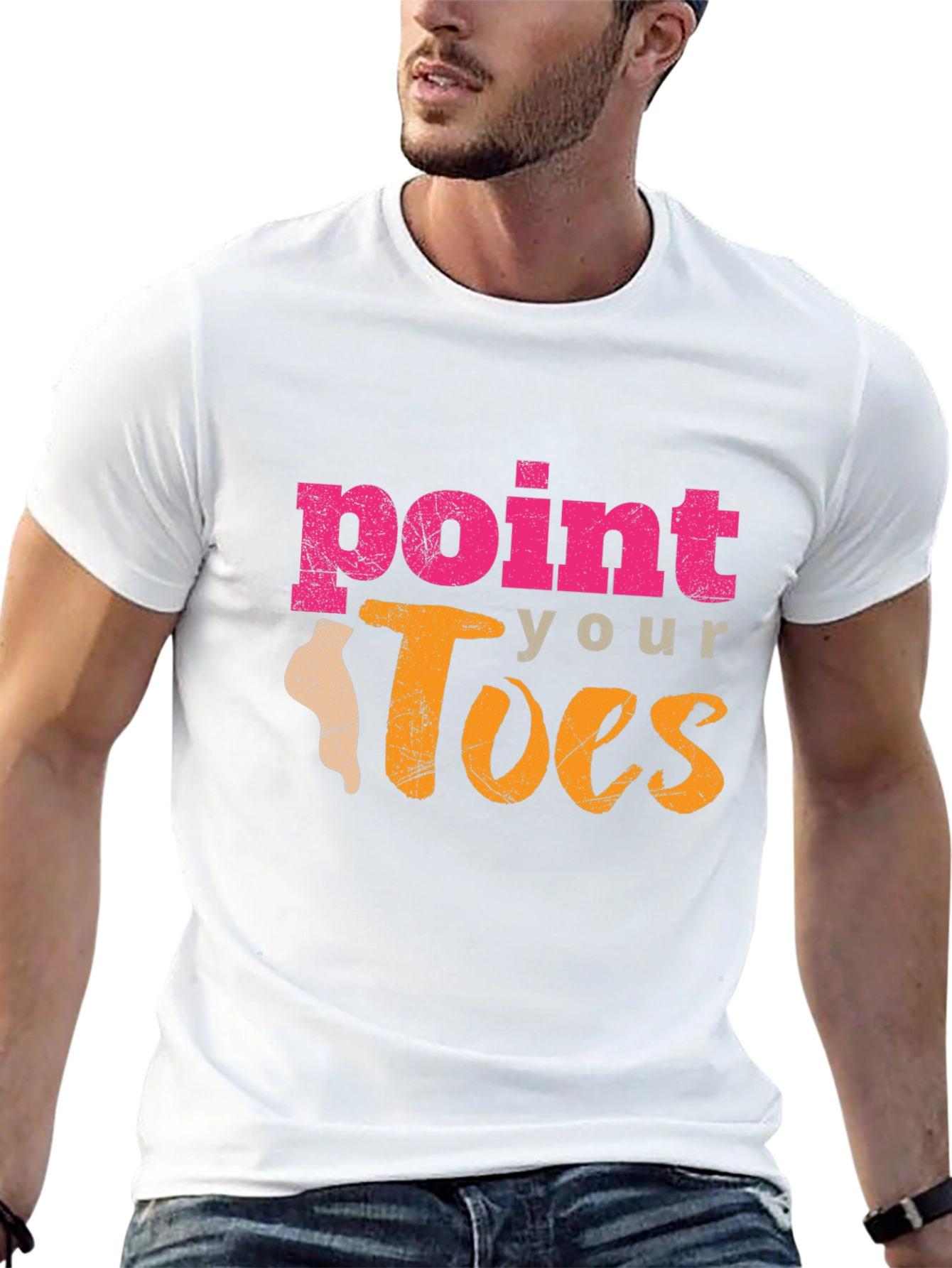 Point Your Toes Graphic Tee - Dance Inspired Shirt