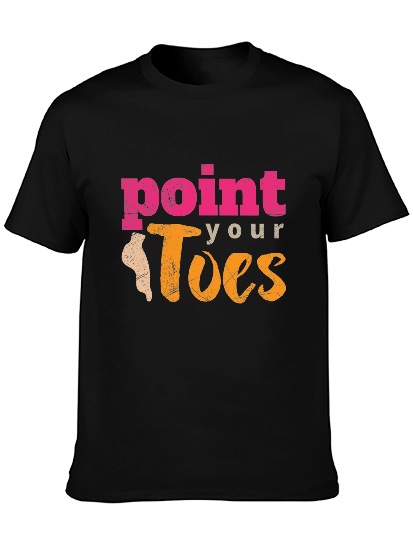 Point Your Toes Graphic Tee - Dance Inspired Shirt