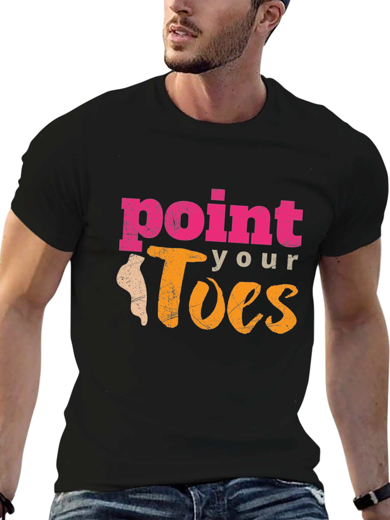 Point Your Toes Graphic Tee - Dance Inspired Shirt