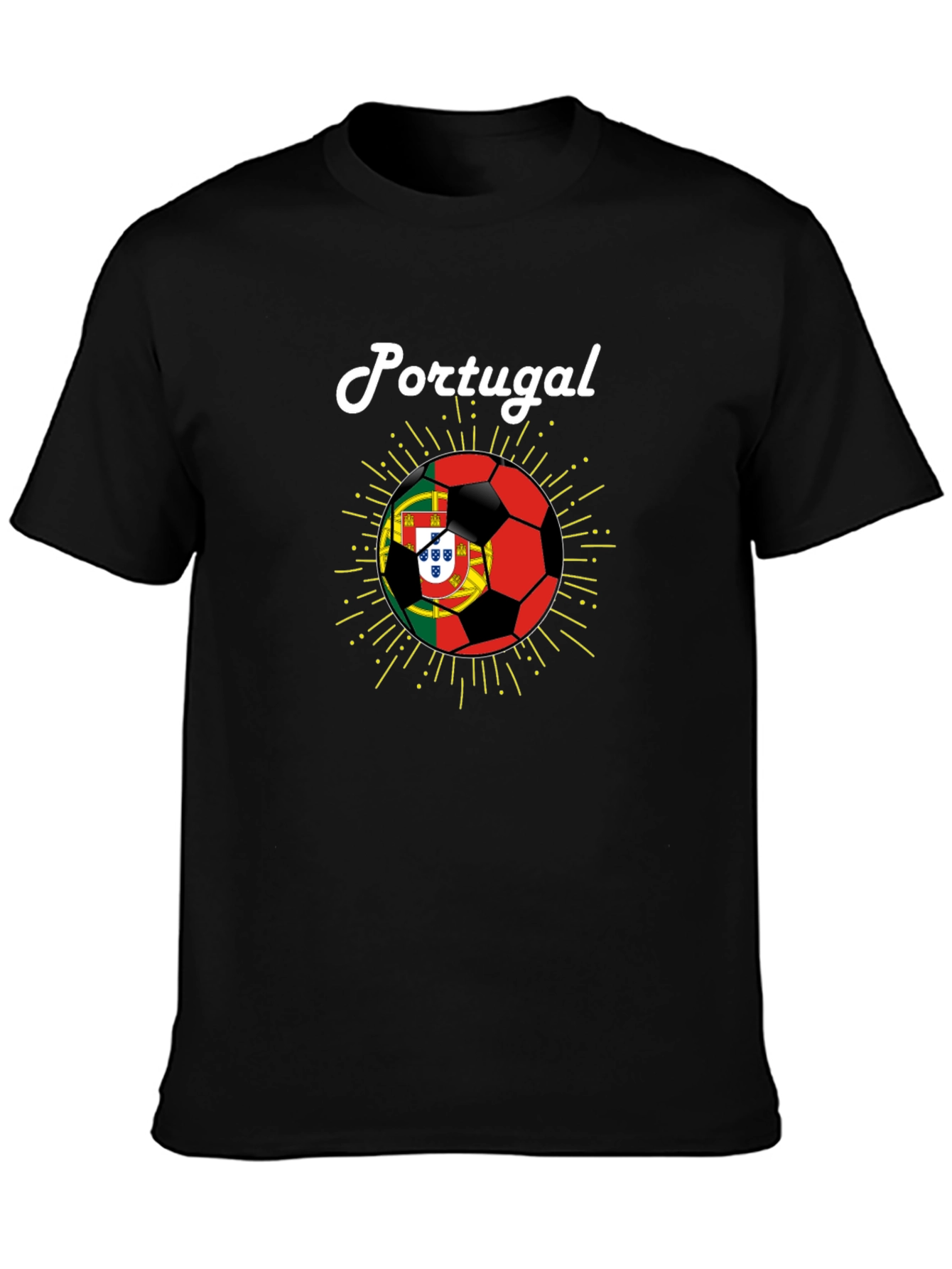 Portugal Soccer Fan T-Shirt - Black
