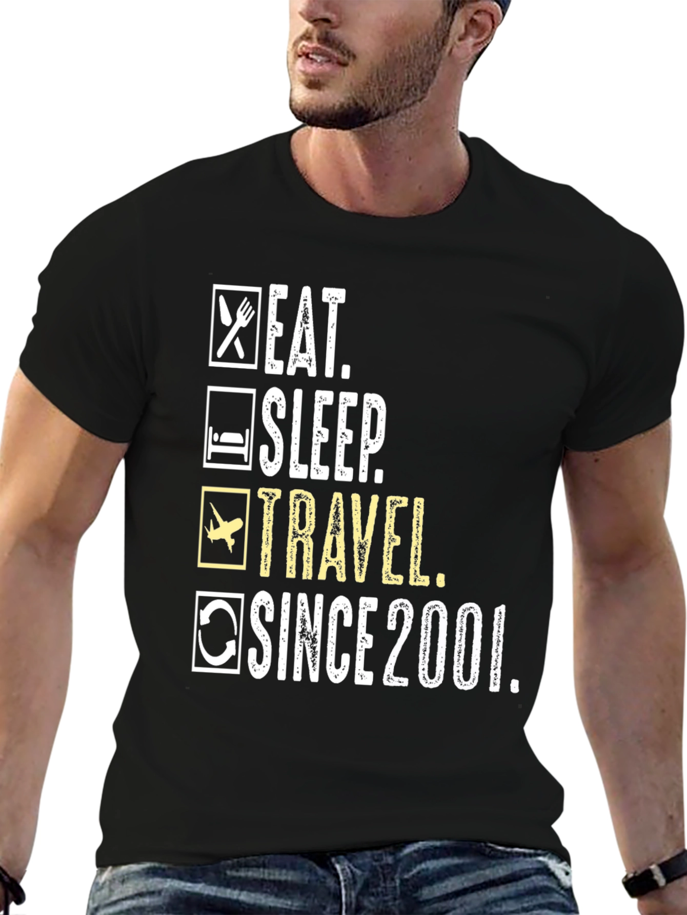 Eat Sleep Travel Since 2001 T-Shirt