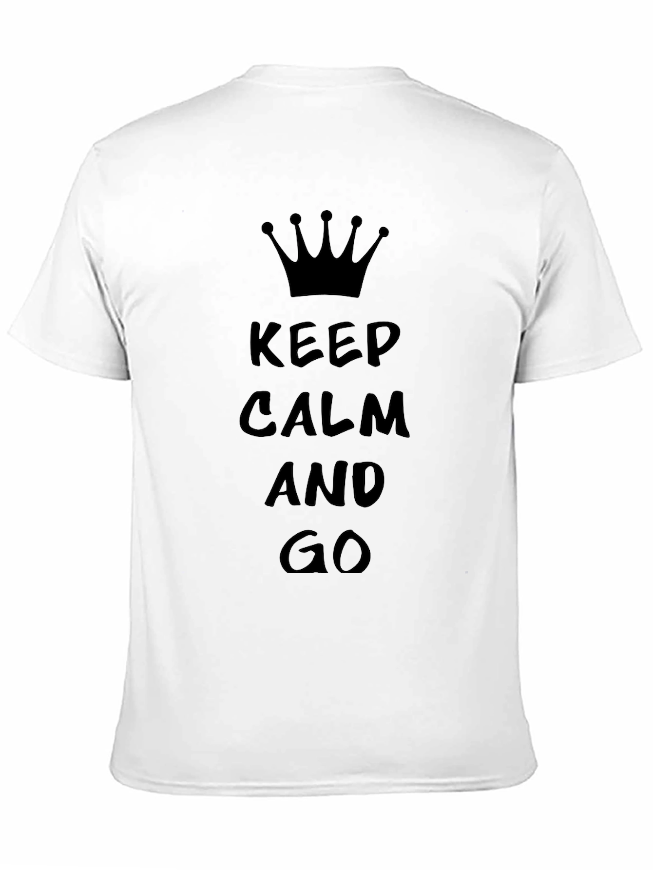 Keep Calm and Go T-Shirt - Black Graphic Tee