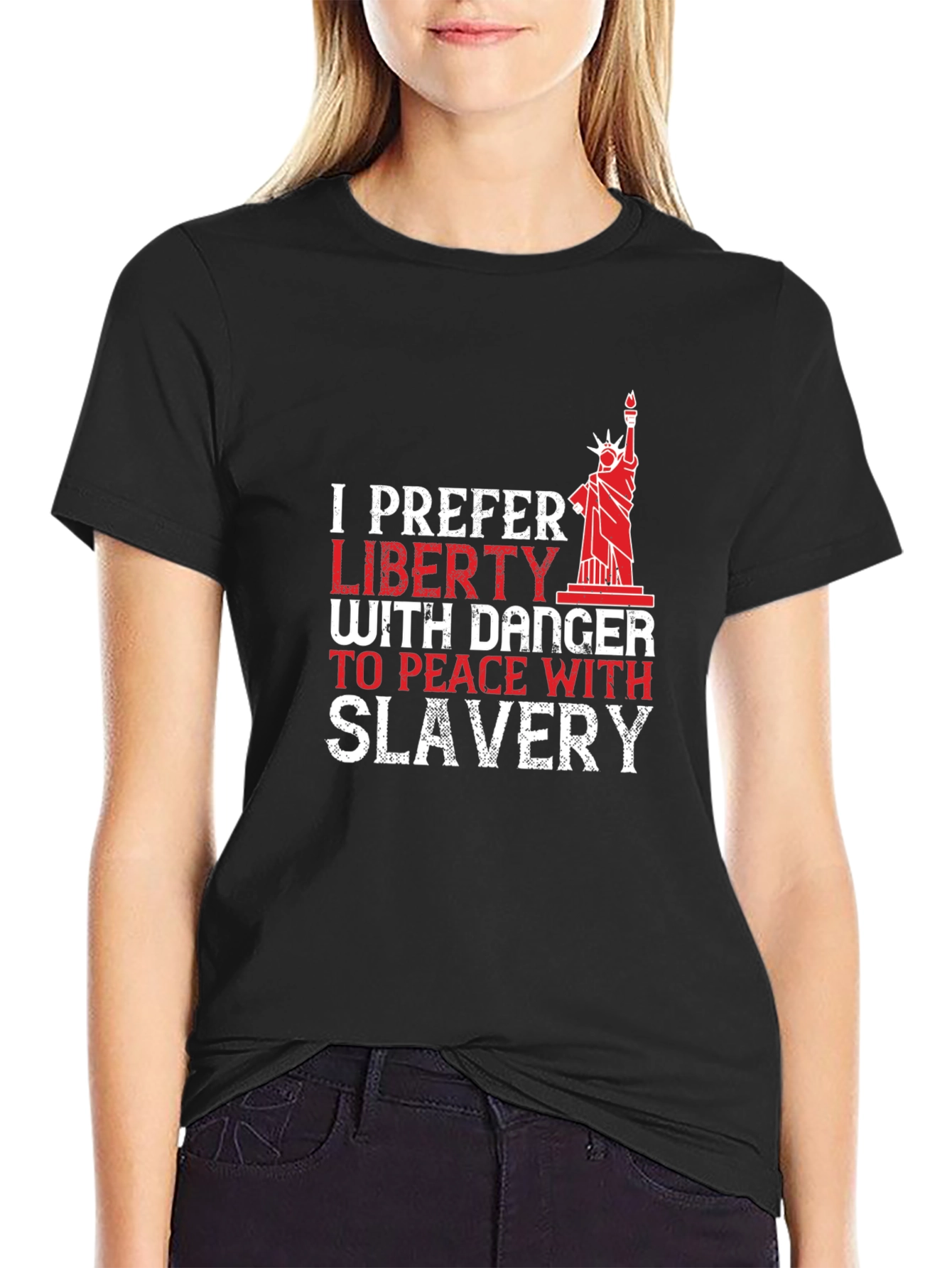 Liberty with Danger Mens T-Shirt