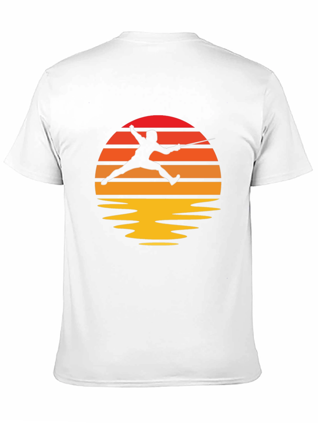 Sunset Fencing T-Shirt - Black Graphic Tee