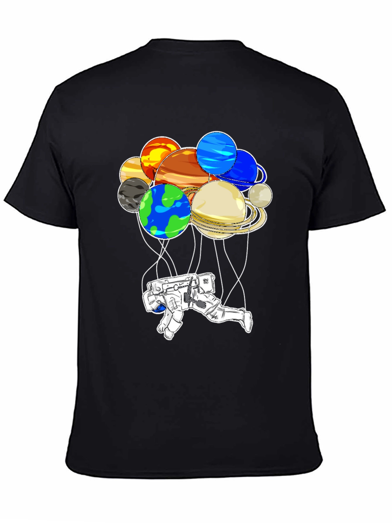 Astronaut Planet T-Shirt: Unique Space Graphic Tee