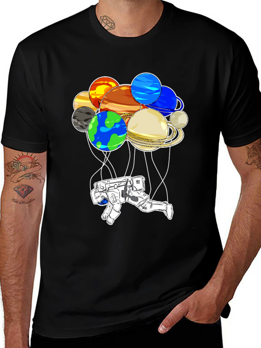 Astronaut Planet T-Shirt: Unique Space Graphic Tee