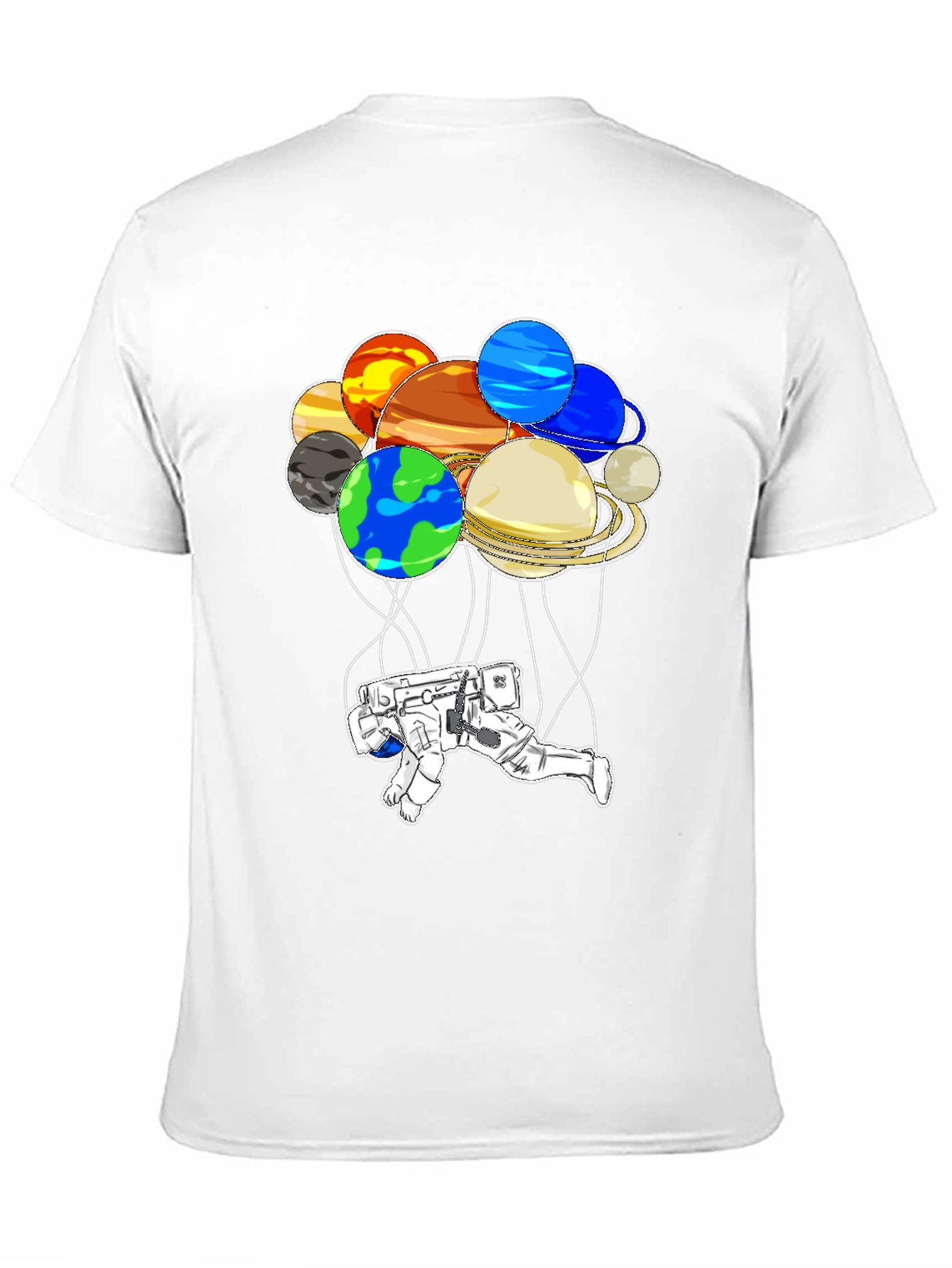 Astronaut Planet T-Shirt: Unique Space Graphic Tee