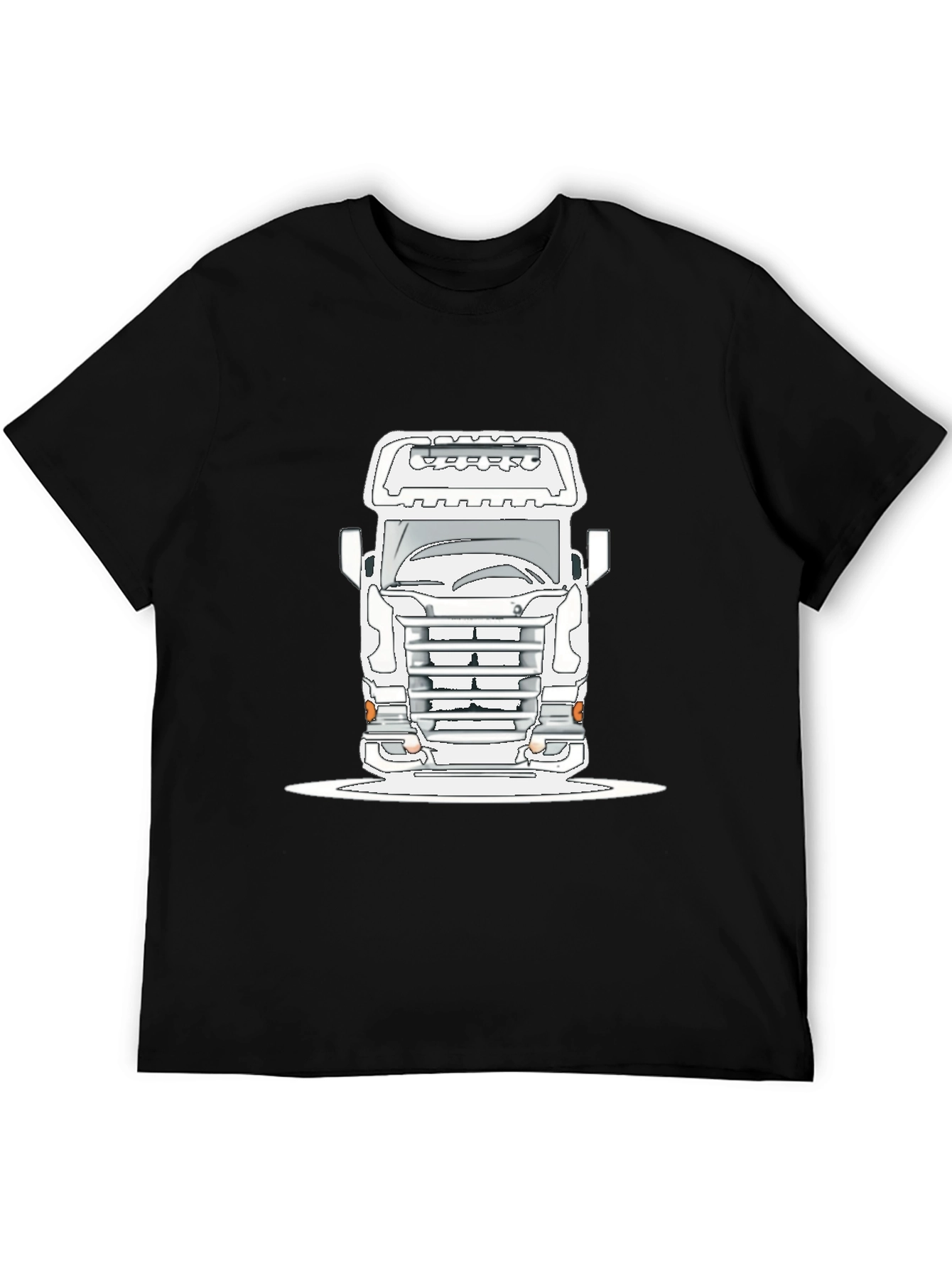 Truck Graphic Tee - Bold Black Cotton