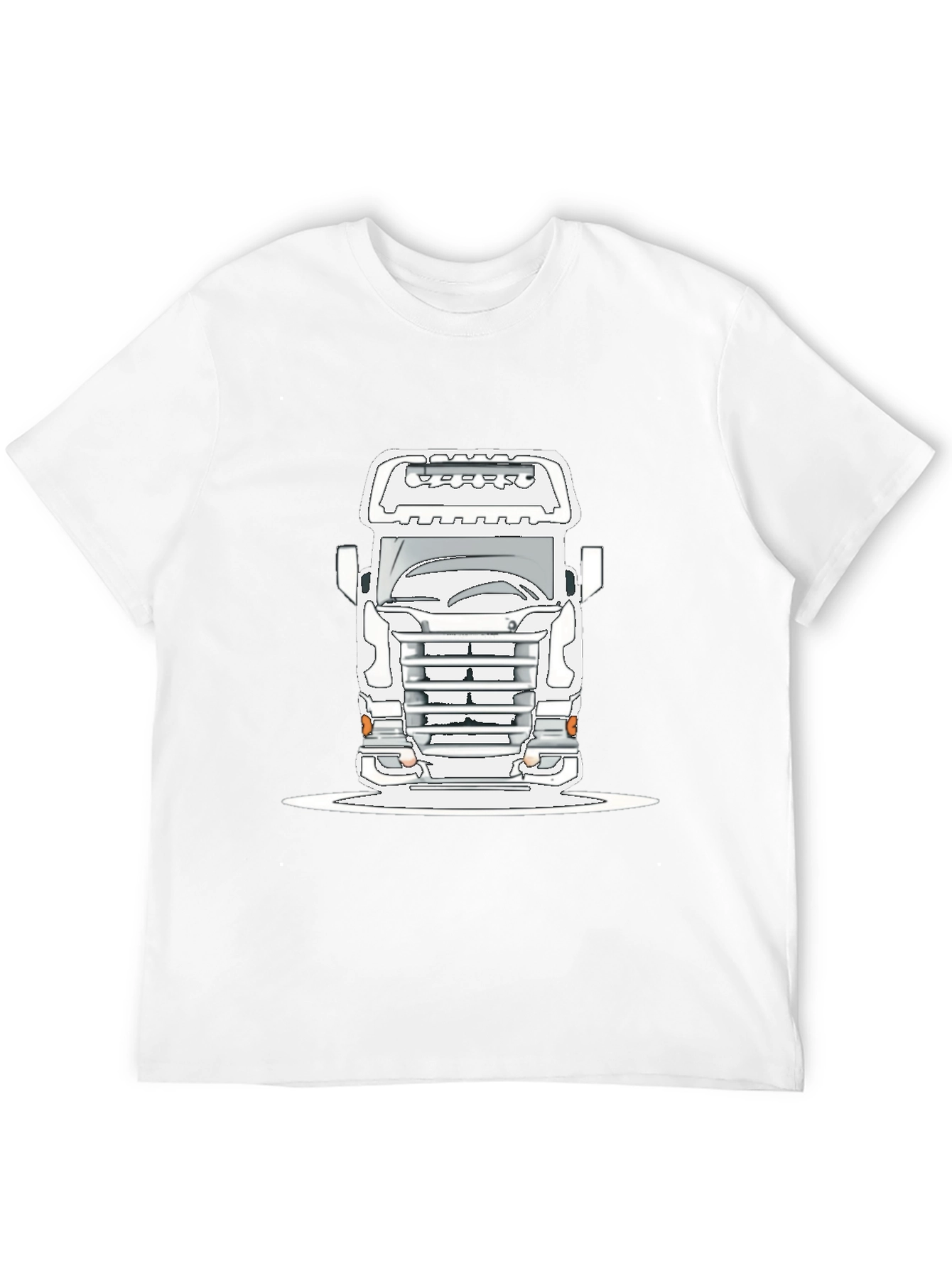 Truck Graphic Tee - Bold Black Cotton