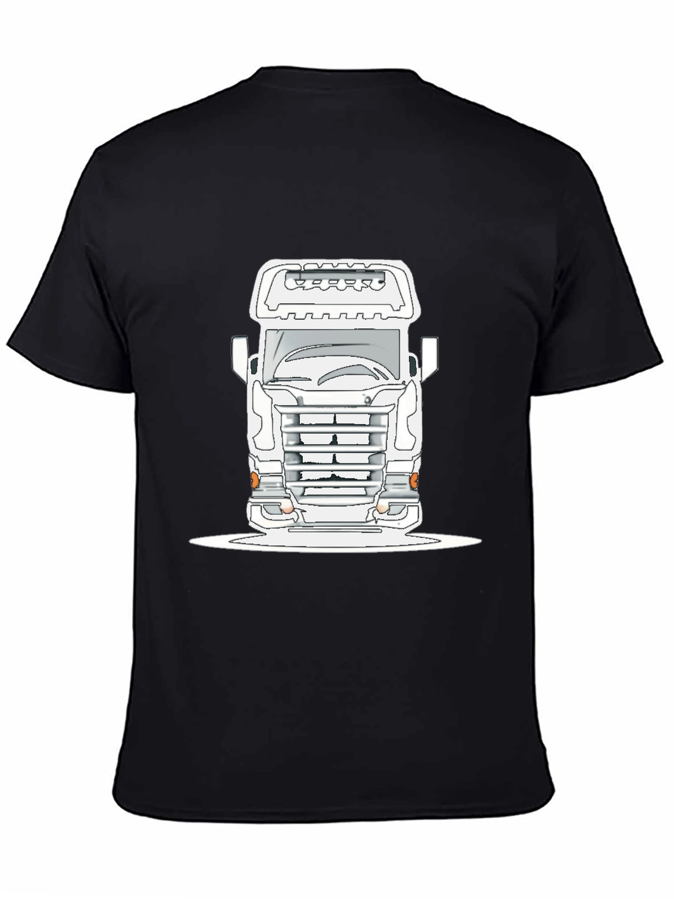 Truck Graphic Tee - Bold Black Cotton
