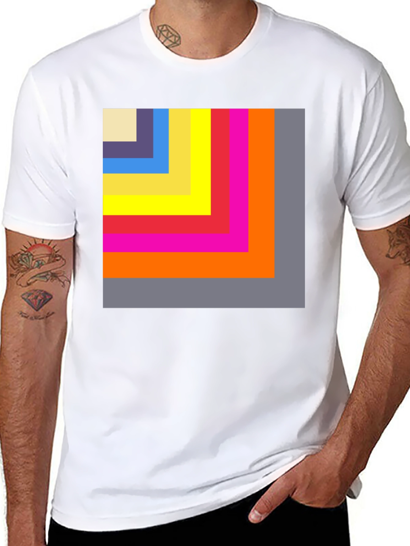 Geometric Block T-Shirt