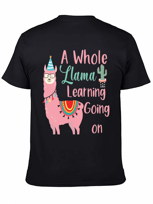A Whole Llama Learning Going On T-Shirt