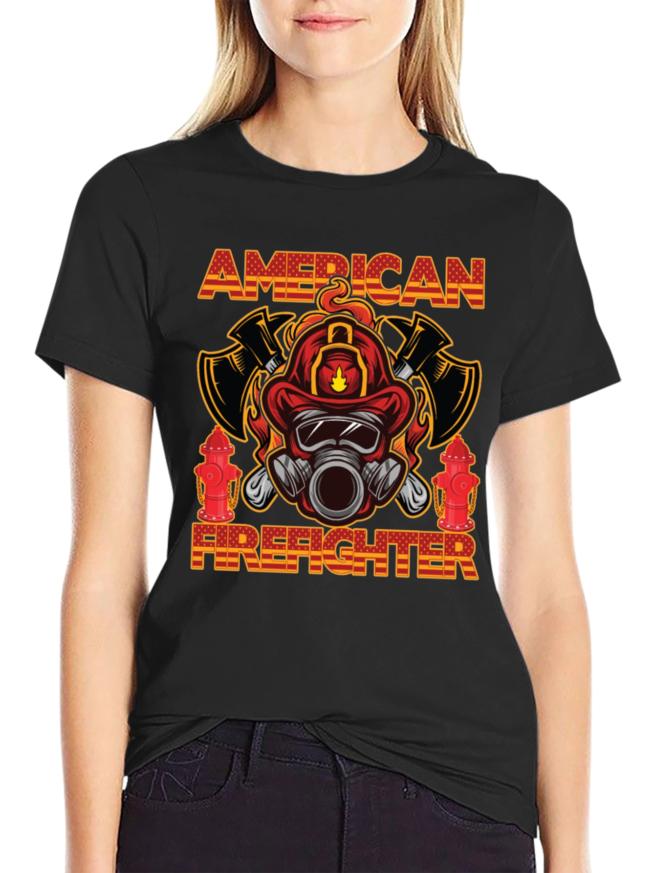 American Firefighter Graphic Tee