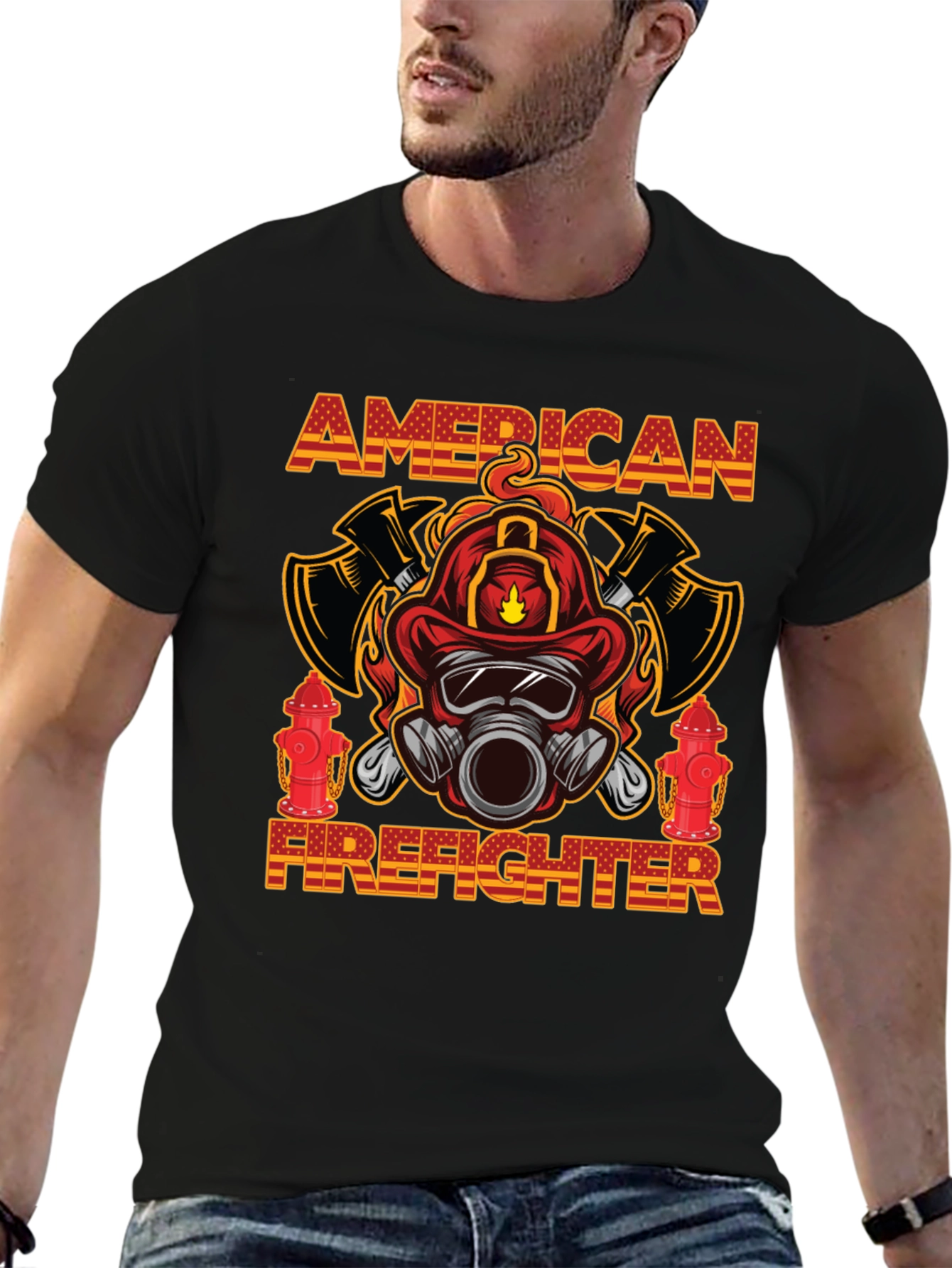 American Firefighter Graphic Tee
