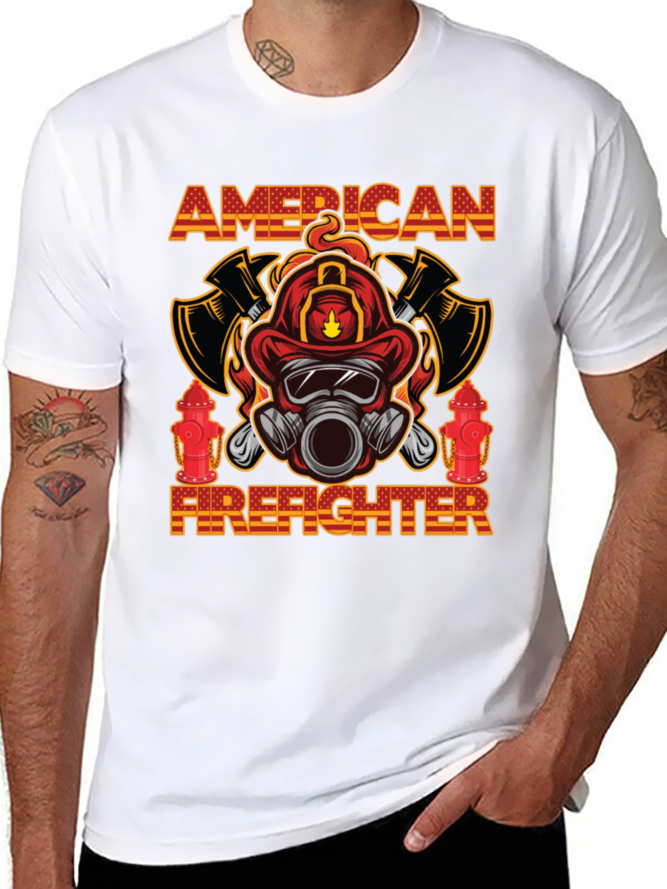 American Firefighter Graphic Tee