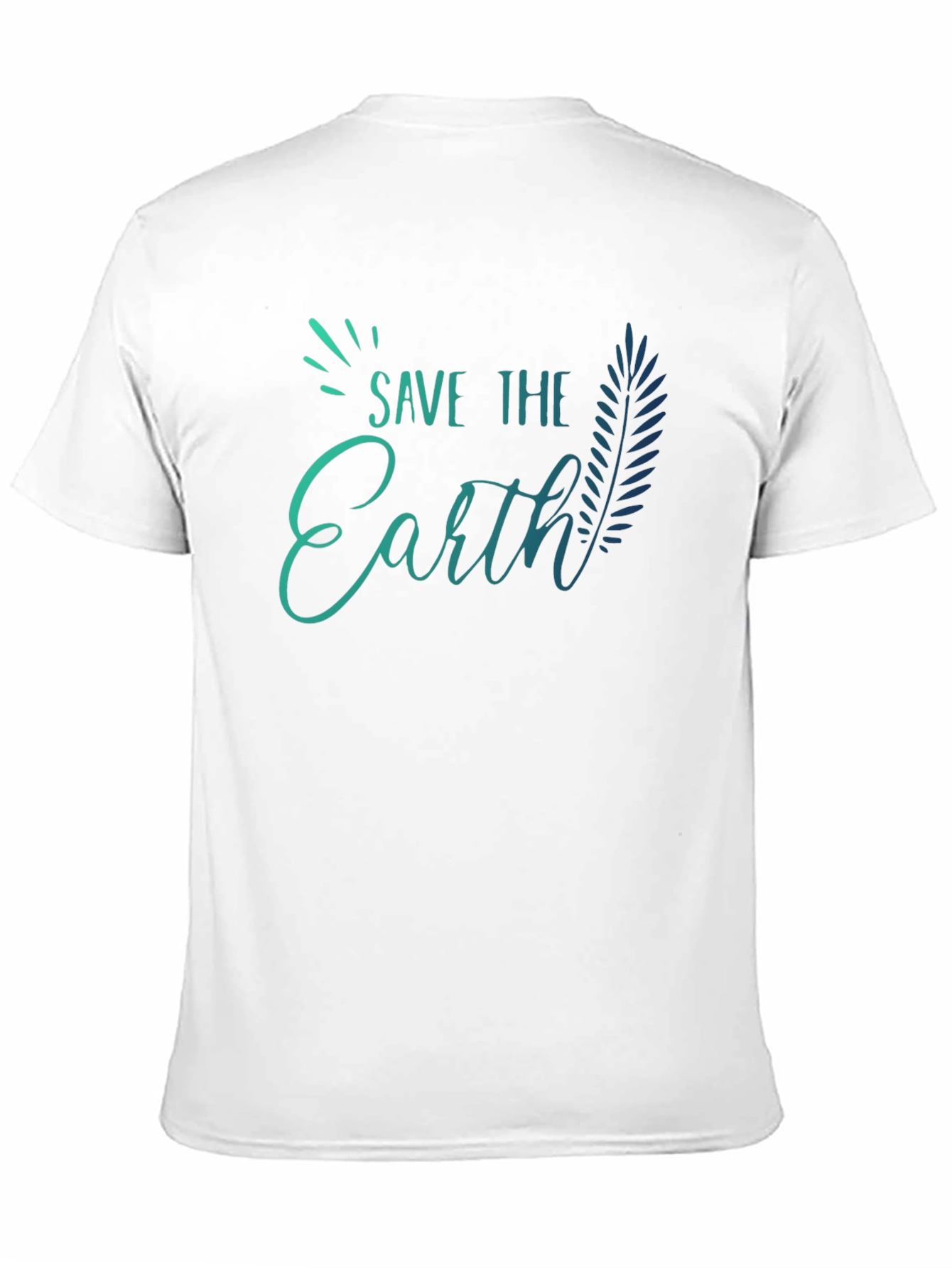 Save the Earth Black T-Shirt - Eco Friendly Design