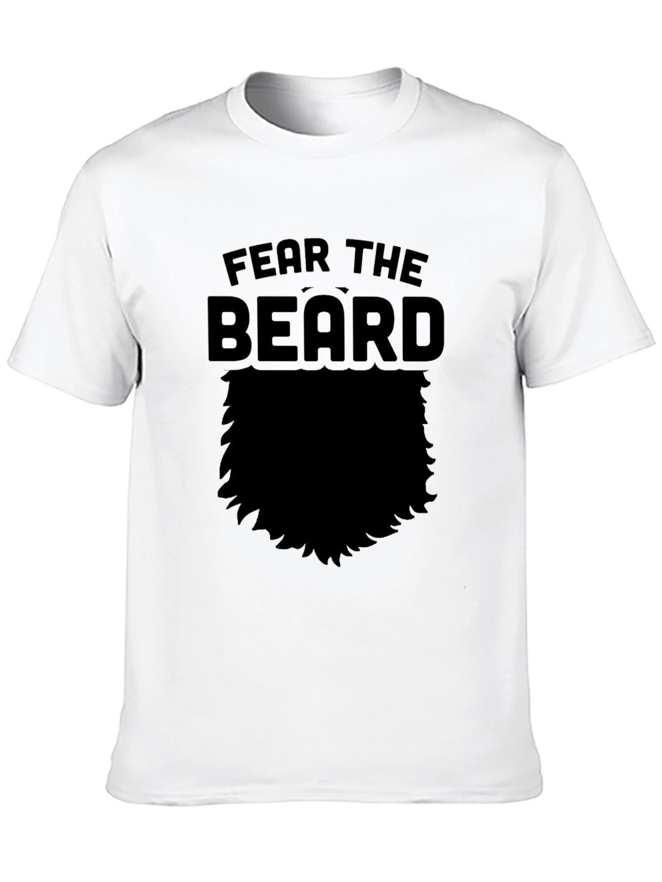Fear The Beard Graphic T-Shirt - Mens Black Tee
