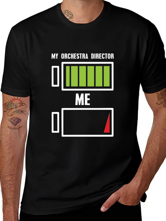 Orchestra Director Battery Level T-Shirt