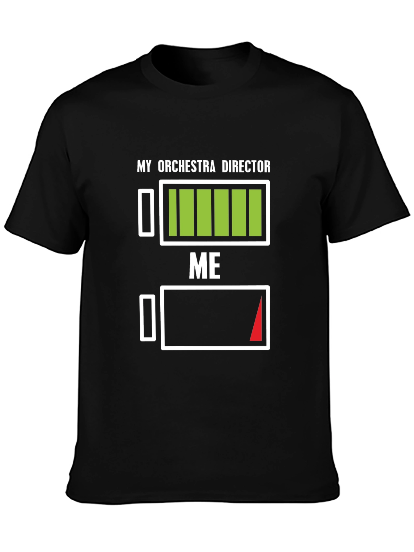 Orchestra Director Battery Level T-Shirt