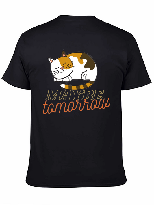Maybe Tomorrow Cat Graphic Tee