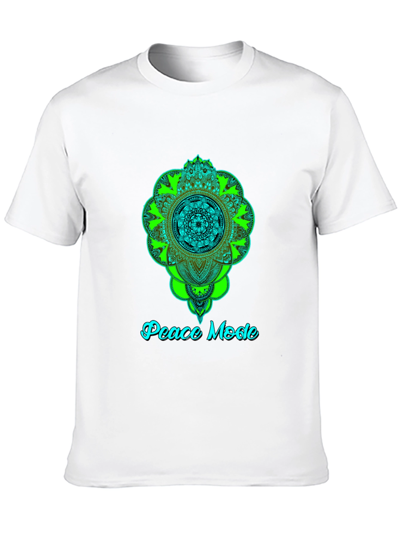 Peace Mode Mandala Graphic Tee - Black