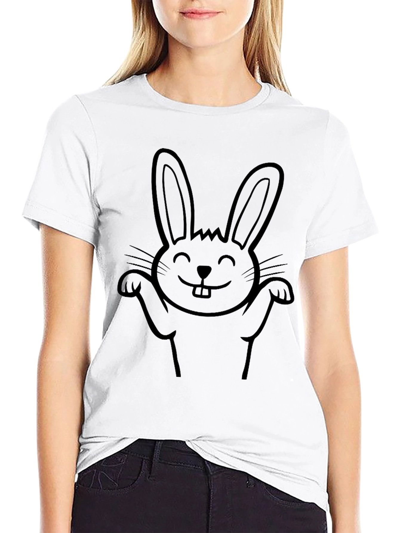Black Bunny Graphic Tee