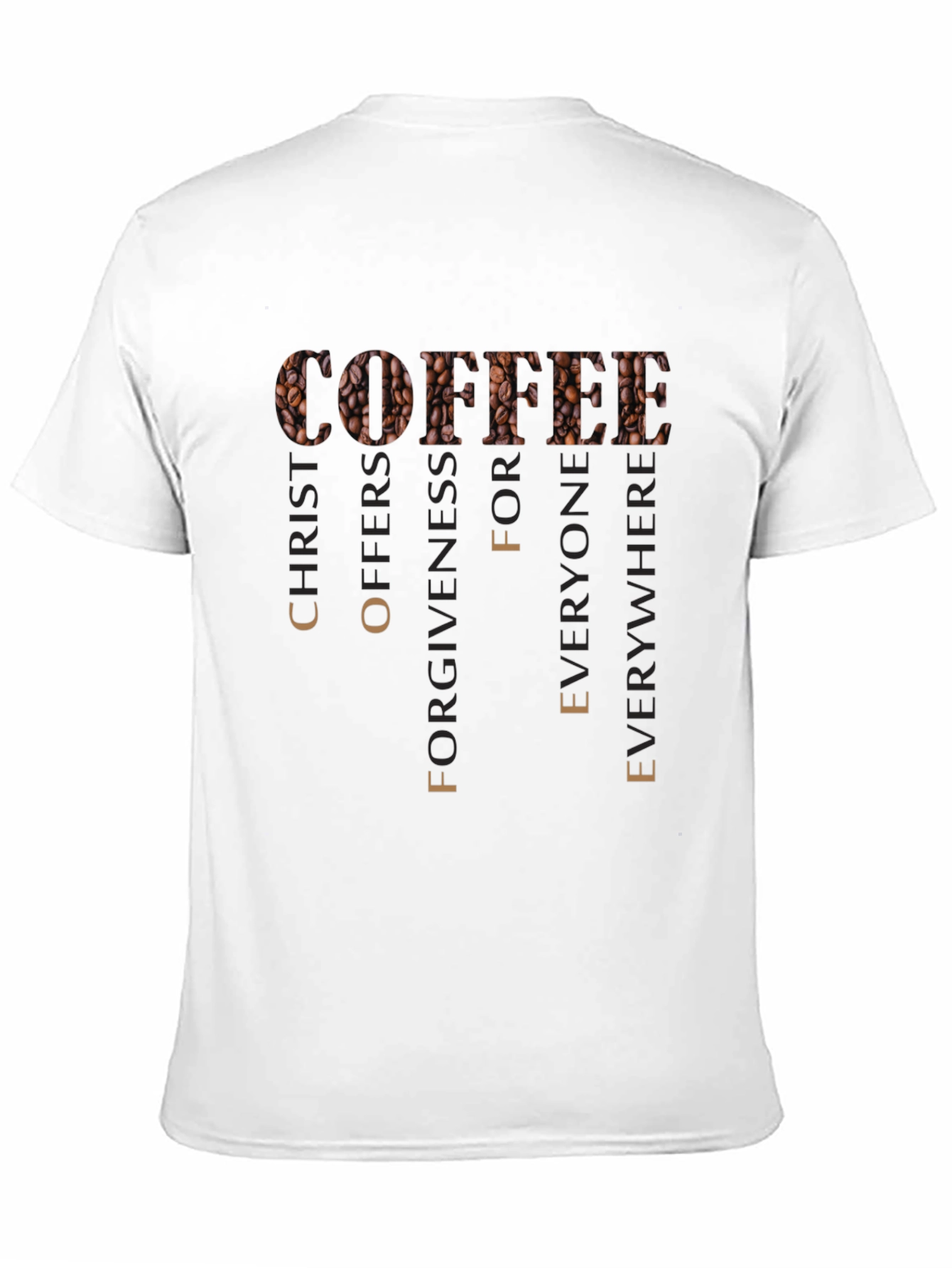 Coffee Christ Offers Forgiveness Graphic T-Shirt