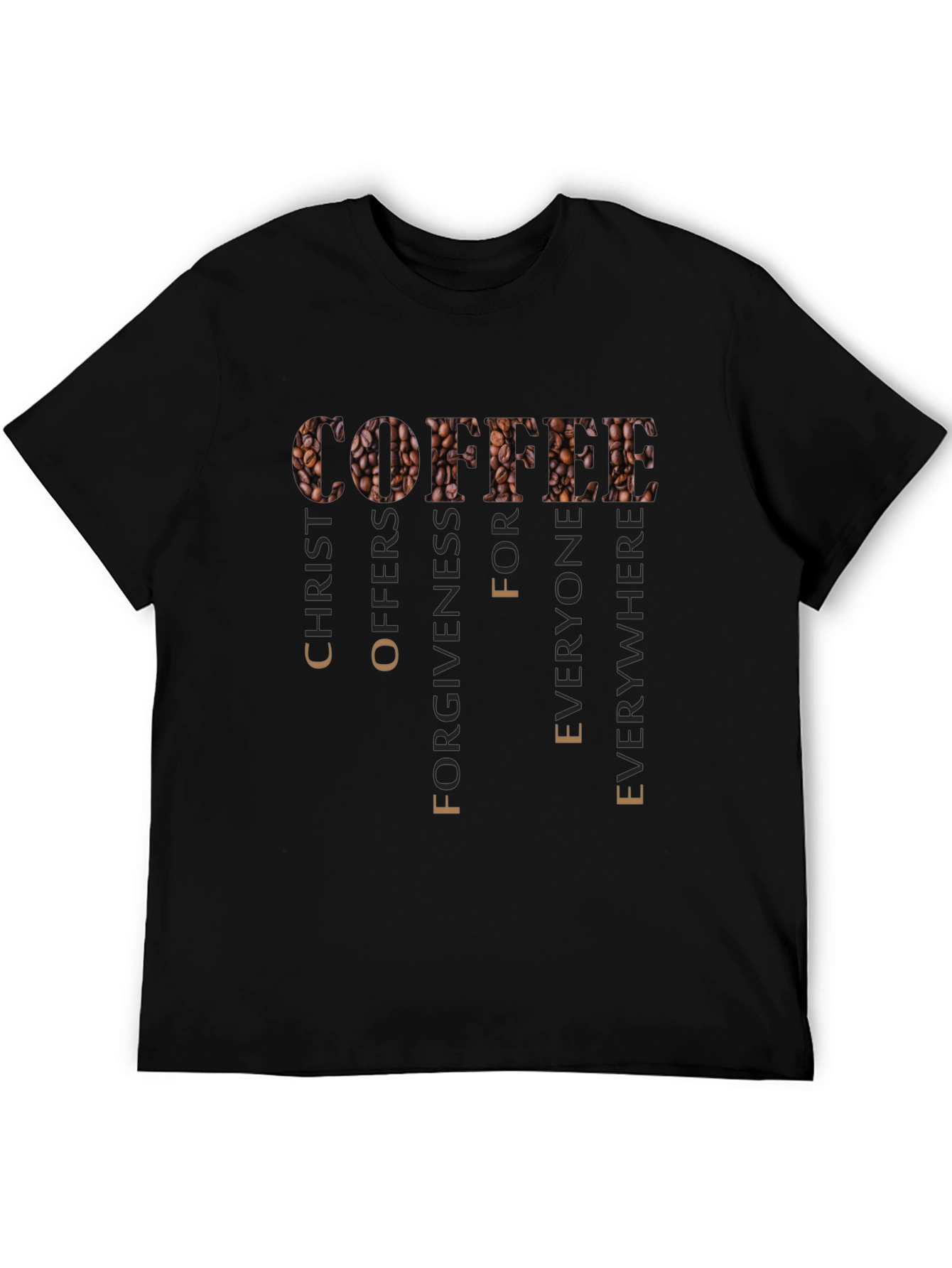 Coffee Christ Offers Forgiveness Graphic T-Shirt
