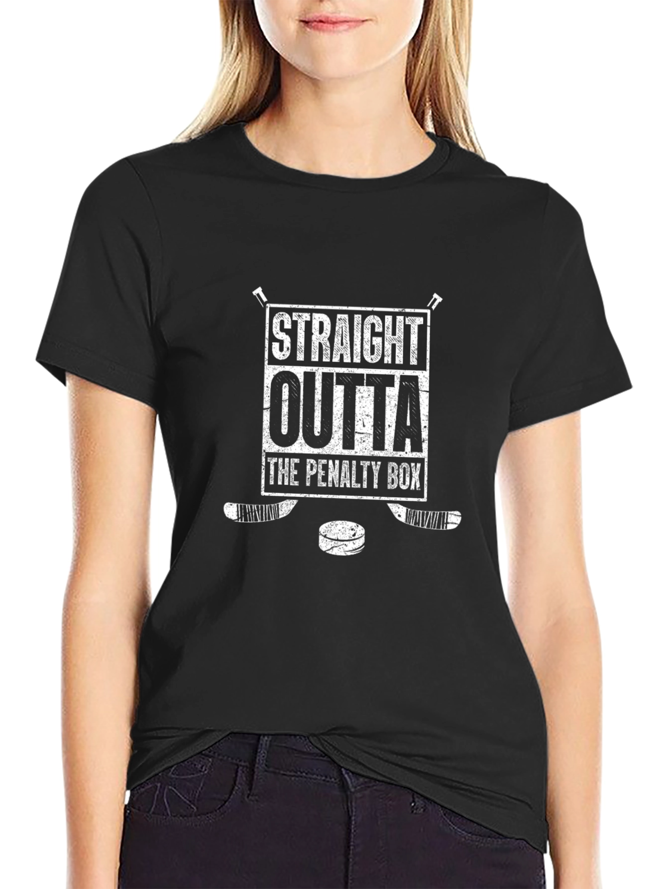 Straight Outta the Penalty Box Hockey T-Shirt