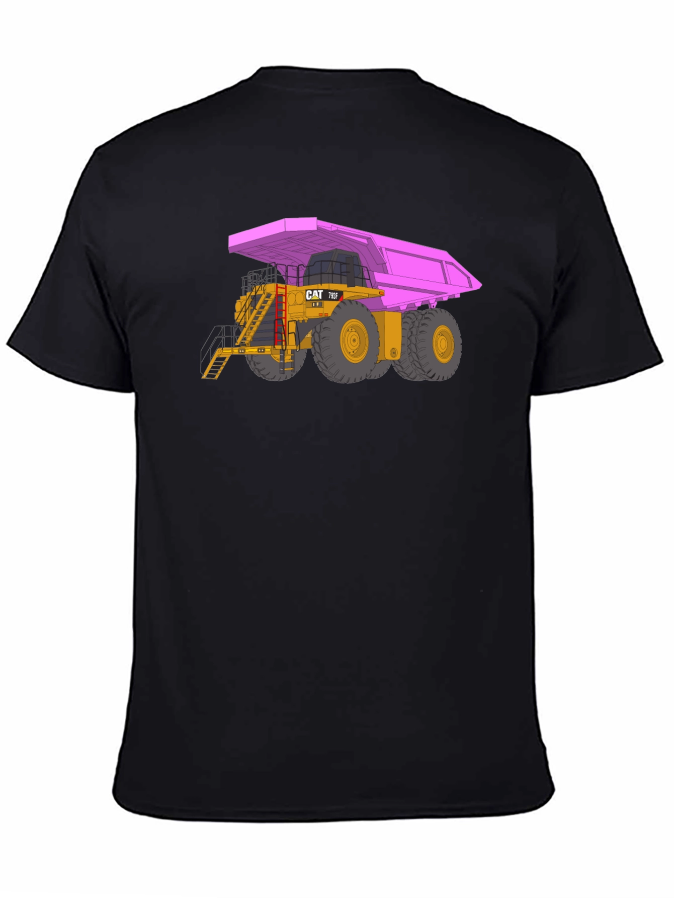 Pink Dump Truck Graphic T-Shirt