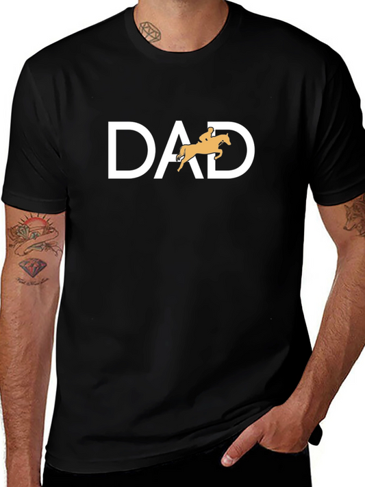 Equestrian Dad T-Shirt: Horse Riding Fathers Day Gift