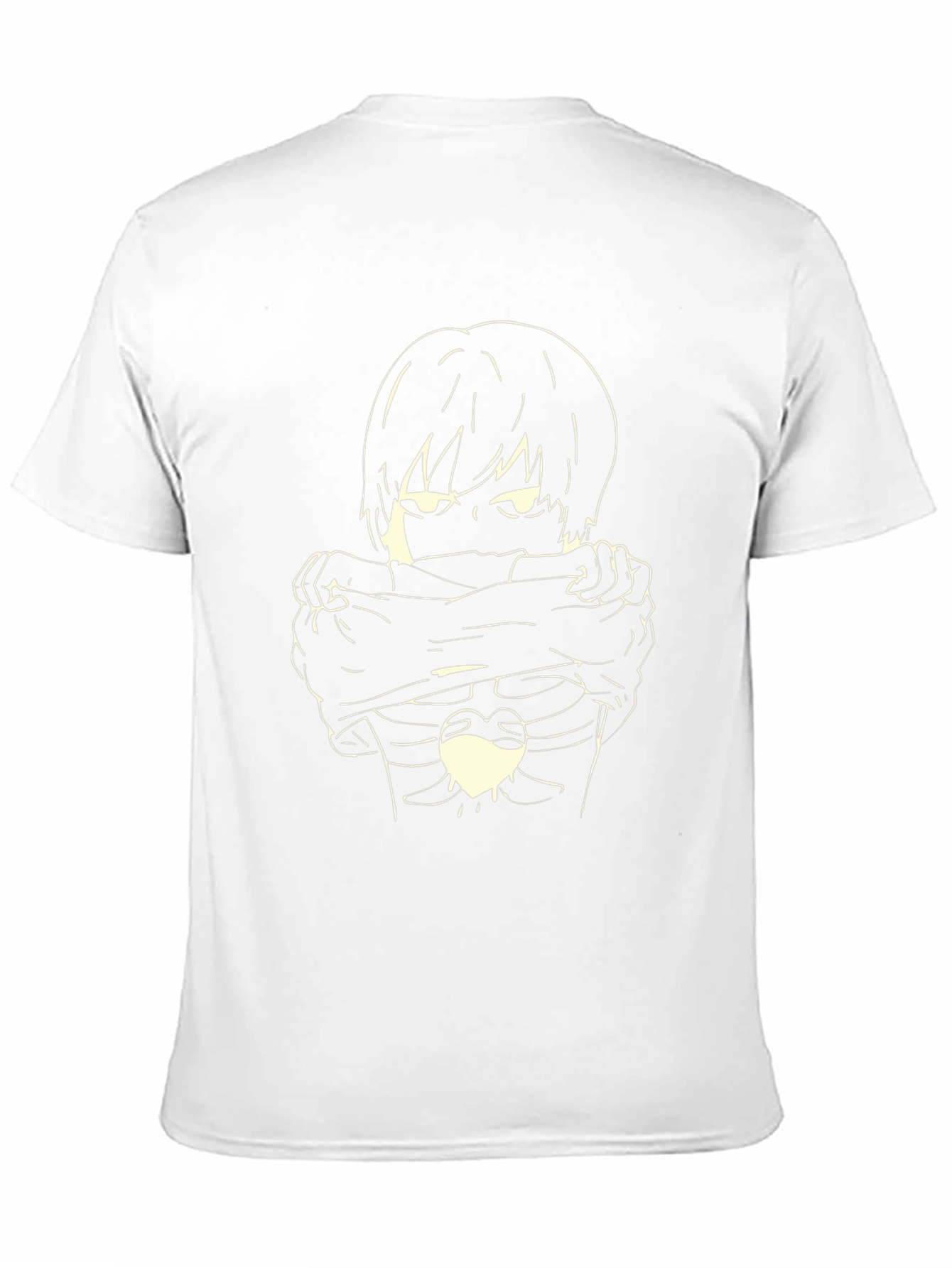 Emo Anime Skeleton Heart T-Shirt - Unisex Black Tee