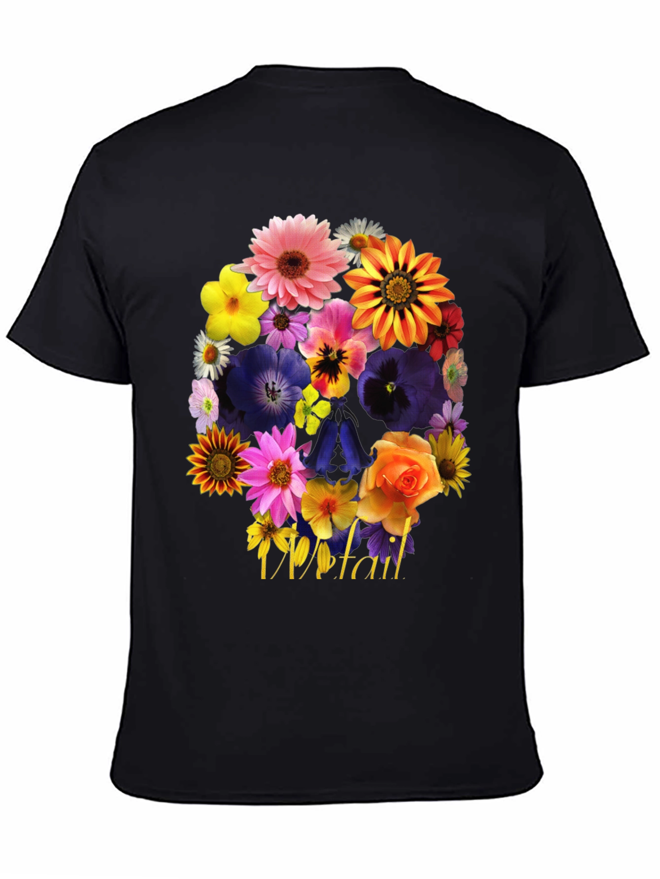 Floral Skull T-Shirt - Unique Graphic Tee