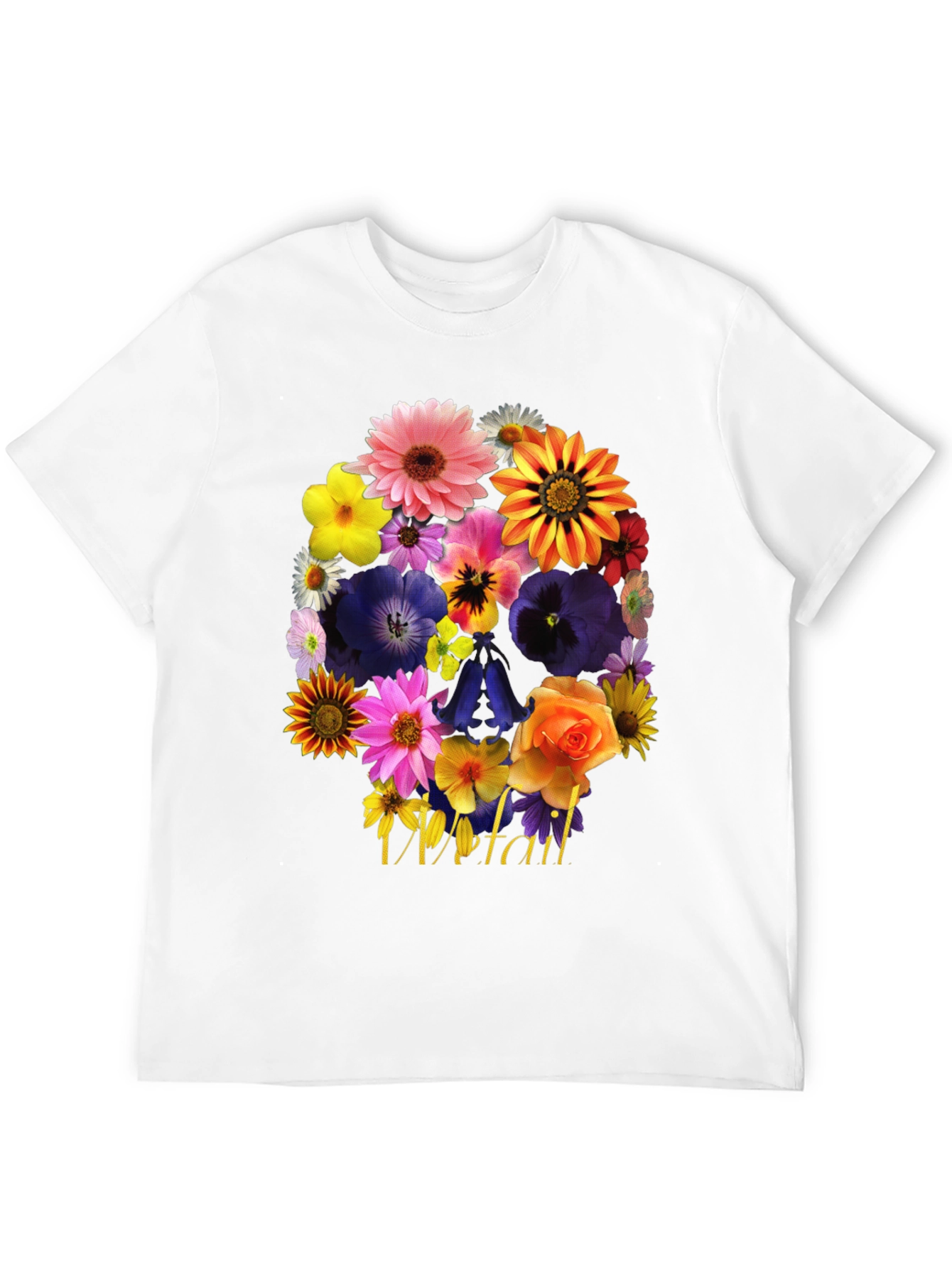 Floral Skull T-Shirt - Unique Graphic Tee