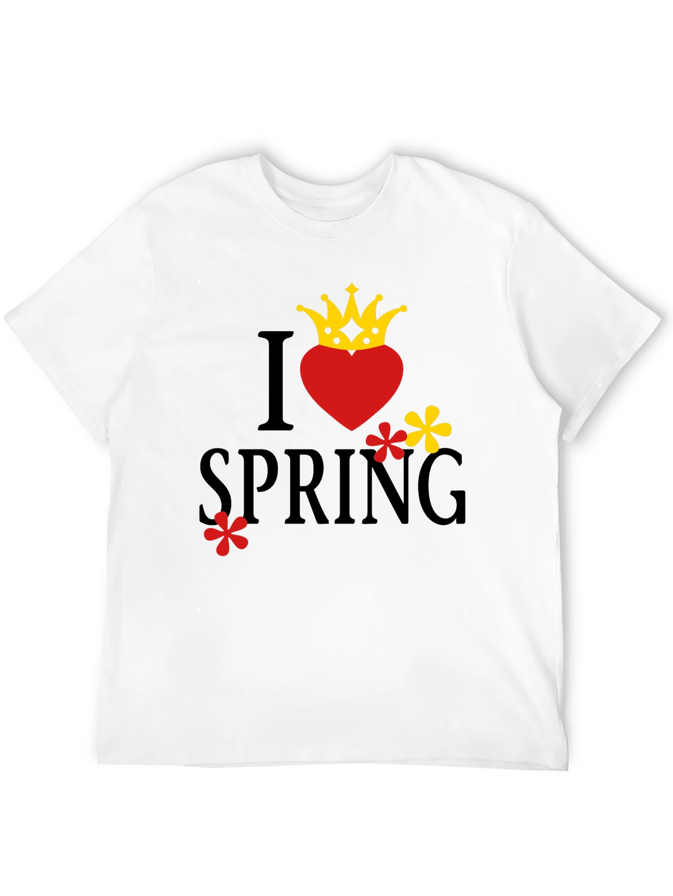 I Heart Spring Crown Graphic T-Shirt